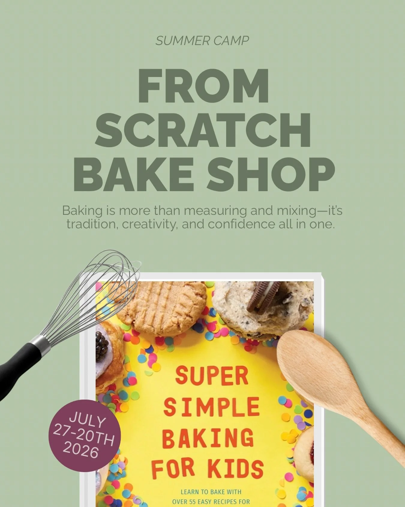 Flour on the counters, recipes passed down through generations, and confidence growing with every bake 🤍

Our July Baking Camp at Rose &amp; Plum Living is designed to teach young bakers foundational kitchen skills they can carry with them for years