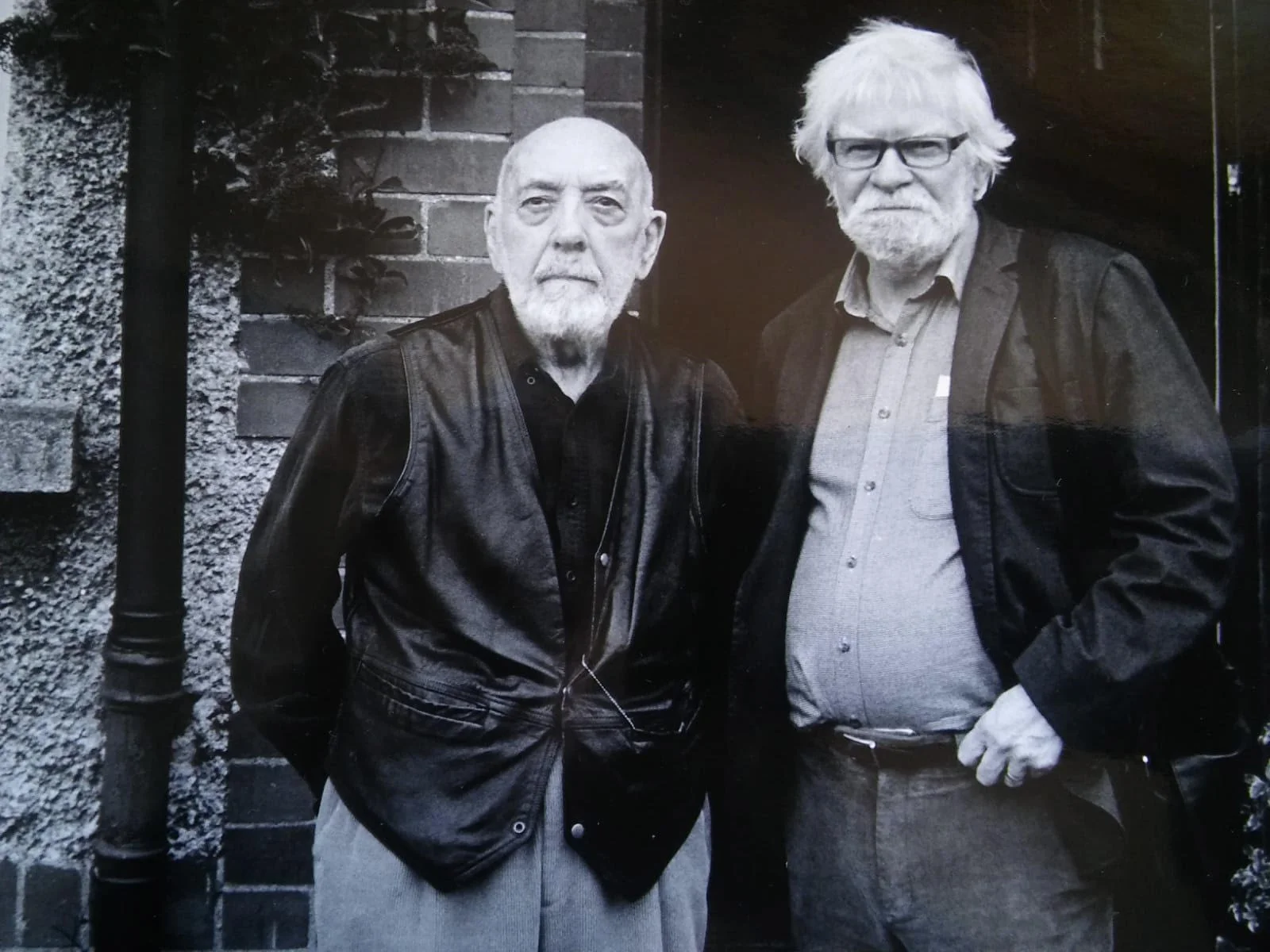 With Thomas Kinsella at home in Booterstown.