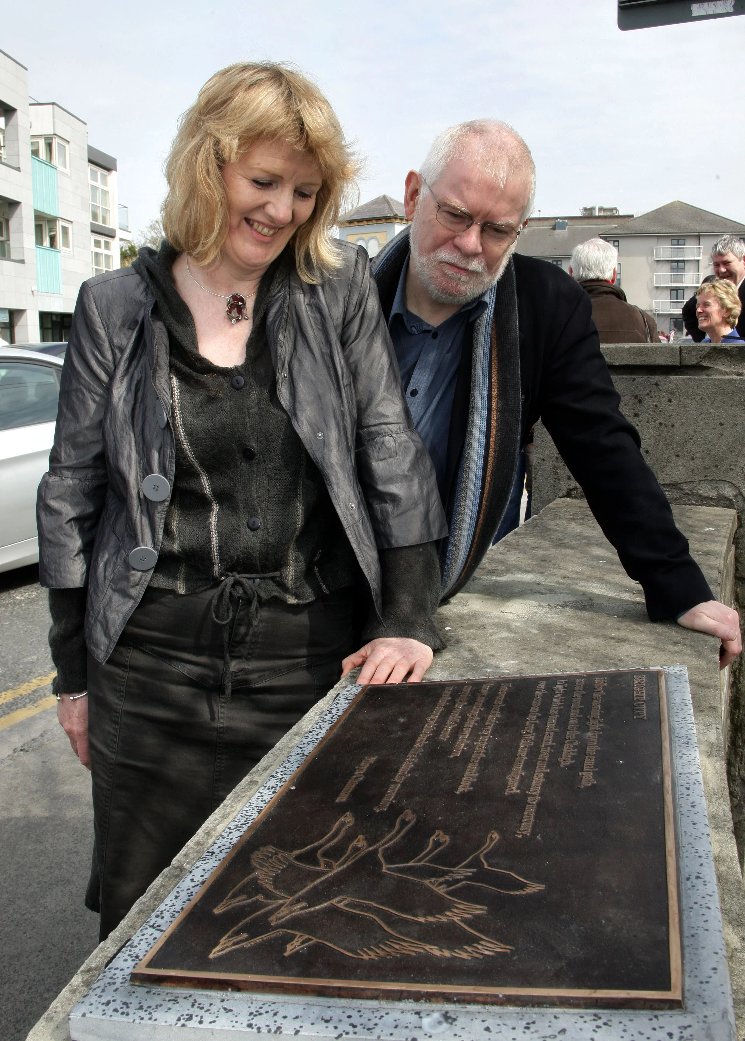 With Galway poet Moya Cannon