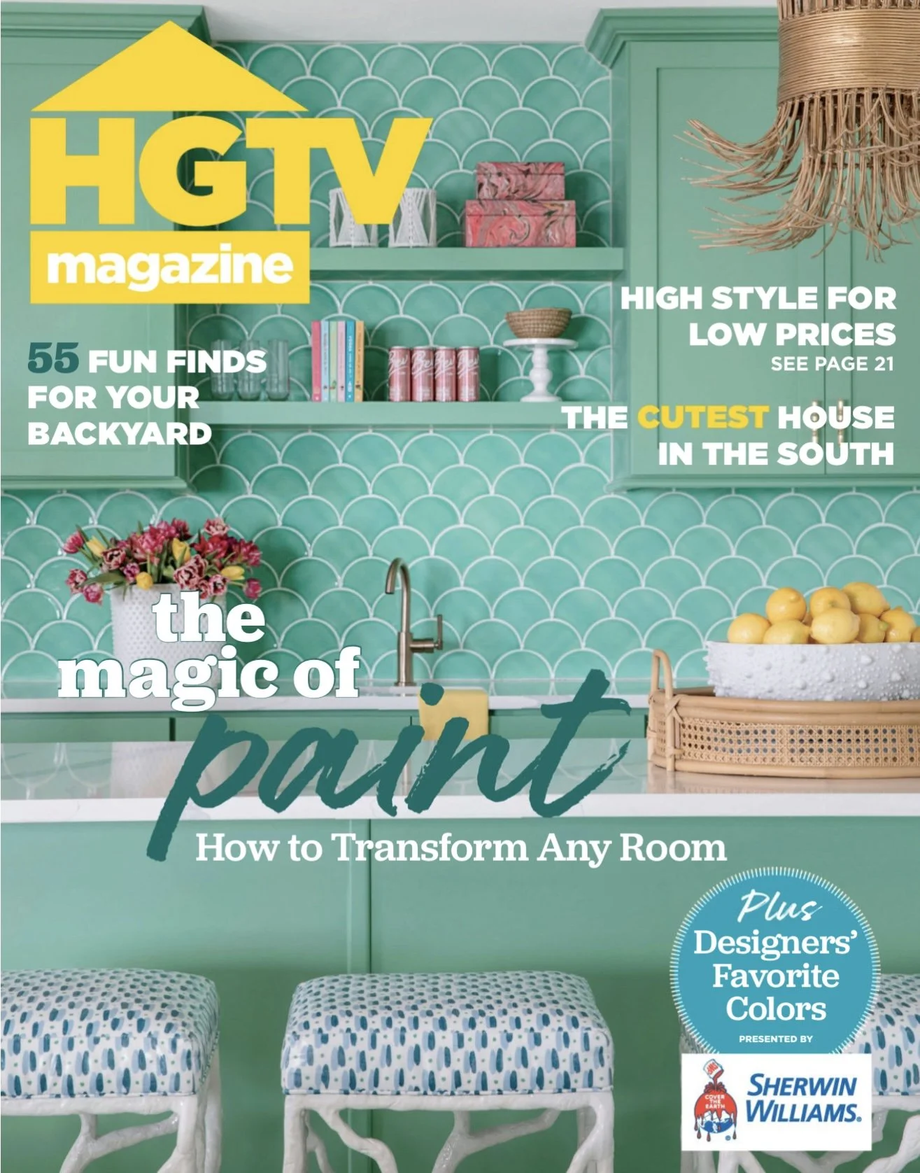   Featured in HGTV Magazine – “The Magic of Paint”  CoCreative Interiors founder Misty Molloy was featured in  HGTV Magazine ’s nationally published color story,  The Magic of Paint . Her Charlotte, NC project showcased the Sherwin-Williams shade Int