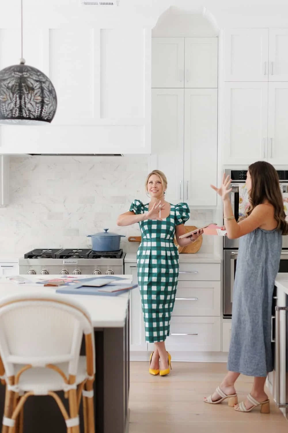 CoCreative Interiors design team meeting to create bold and personalized client interiors