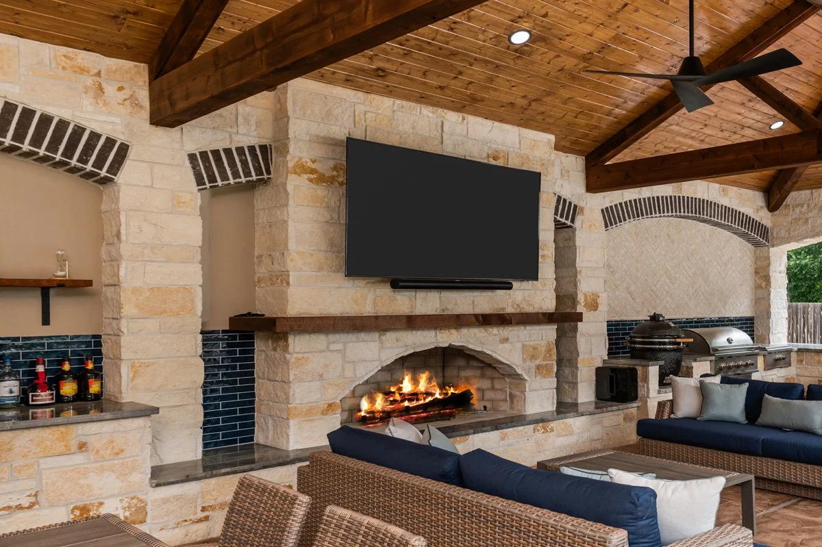 backyard fire feature design houston