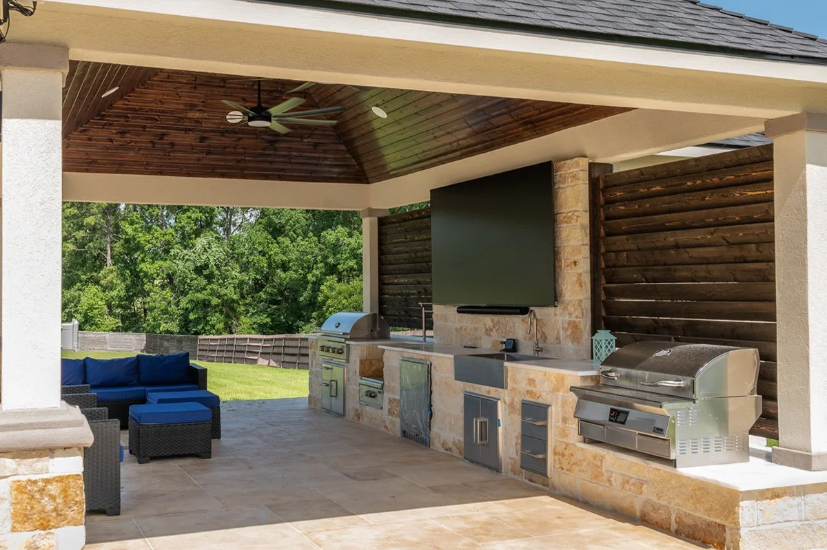 Outdoor Kitchen Cabinets Grill Houston