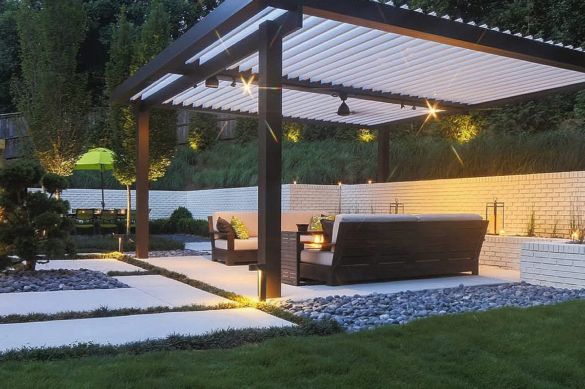 Freestanding Pergola Houston Backyard