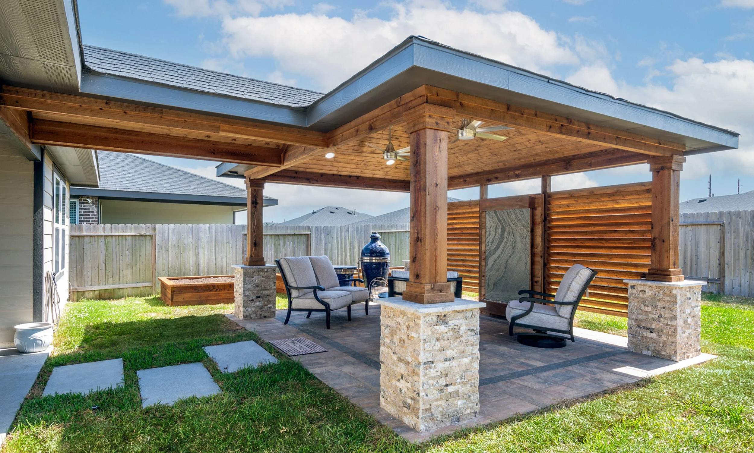 covered patio and pergola builder Houston