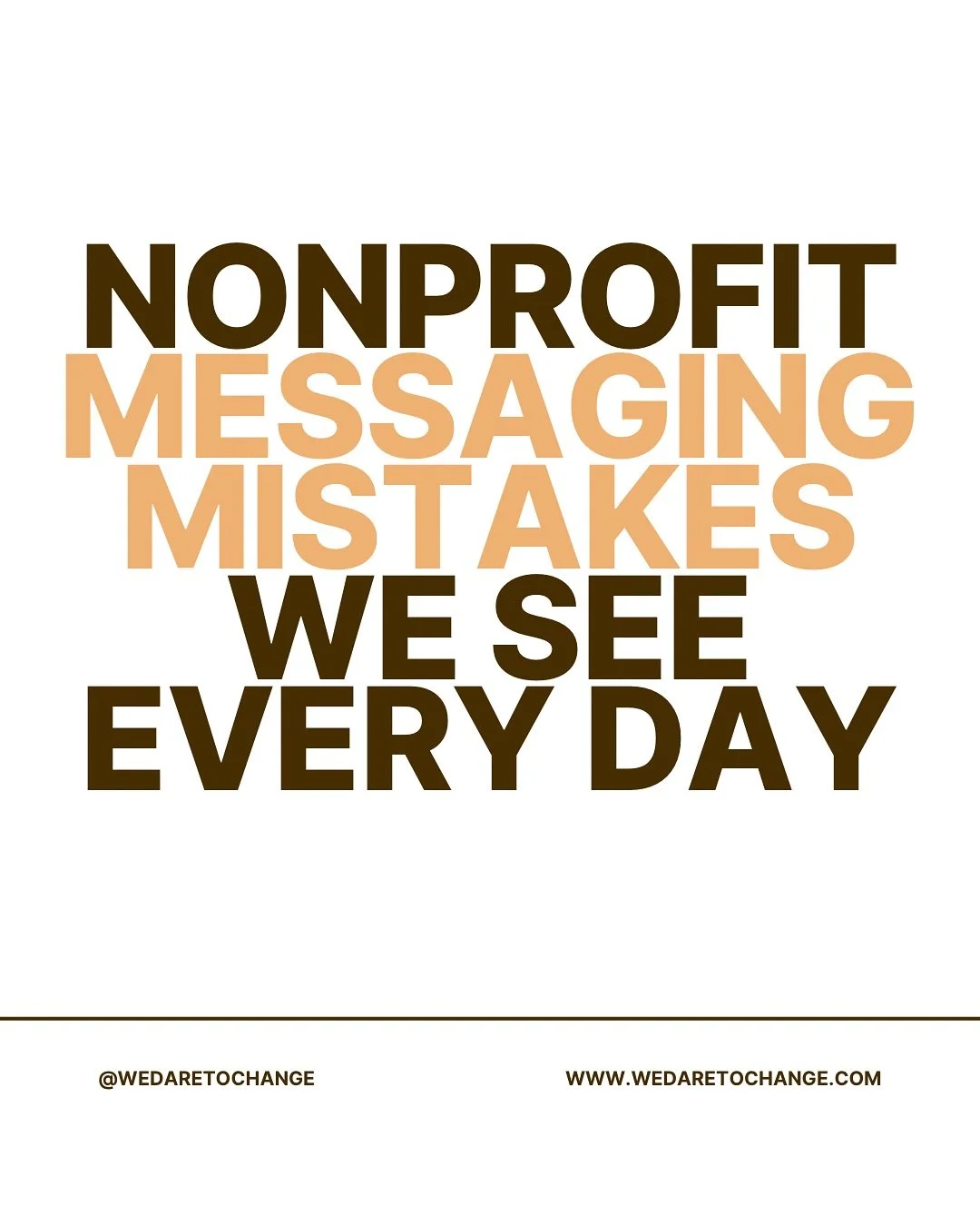 Your mission is powerful. But if your message isn&rsquo;t landing&mdash;here&rsquo;s why. 👇🏽

We see this every day in the nonprofit world:
❌ Writing for funders, not your community
❌ Leading with scarcity instead of strength
❌ Using buzzwords when