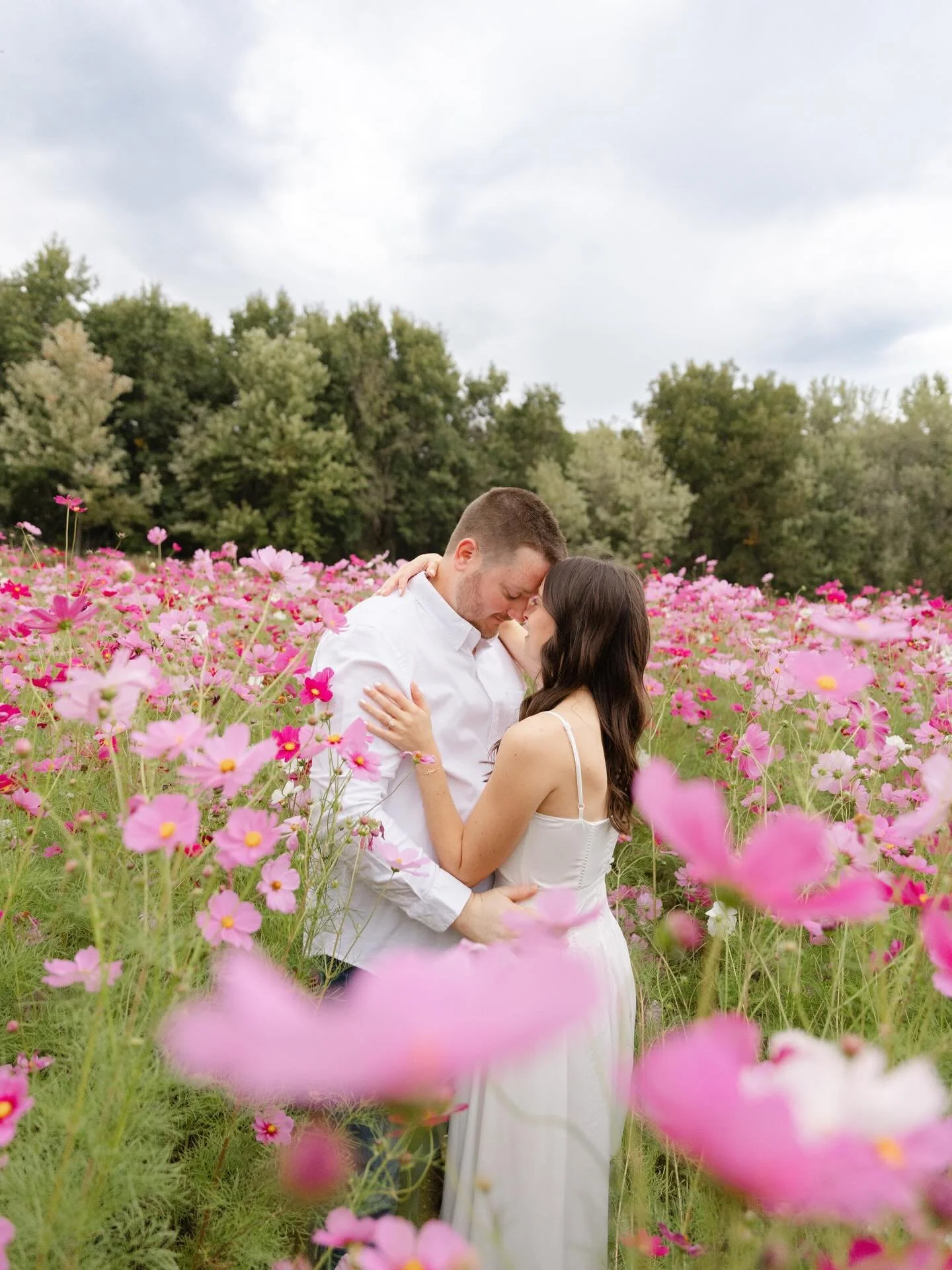 cannot wait for the flowers!! 

K&amp;T engagement 🤍🌸✨