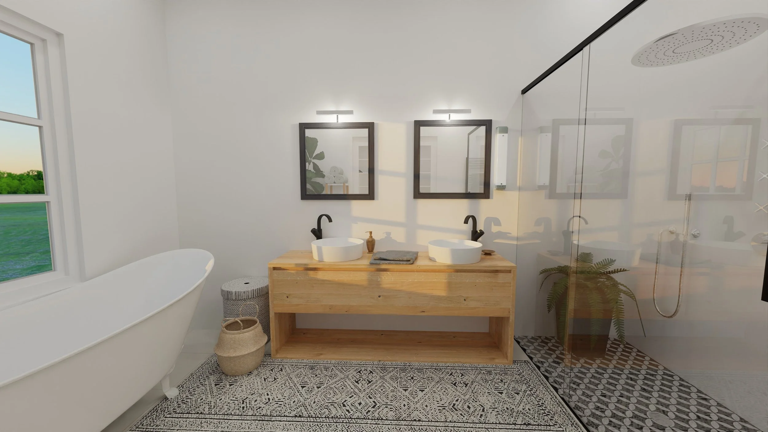 Floorplanner Rendering, Independent Practice- Master Bath
