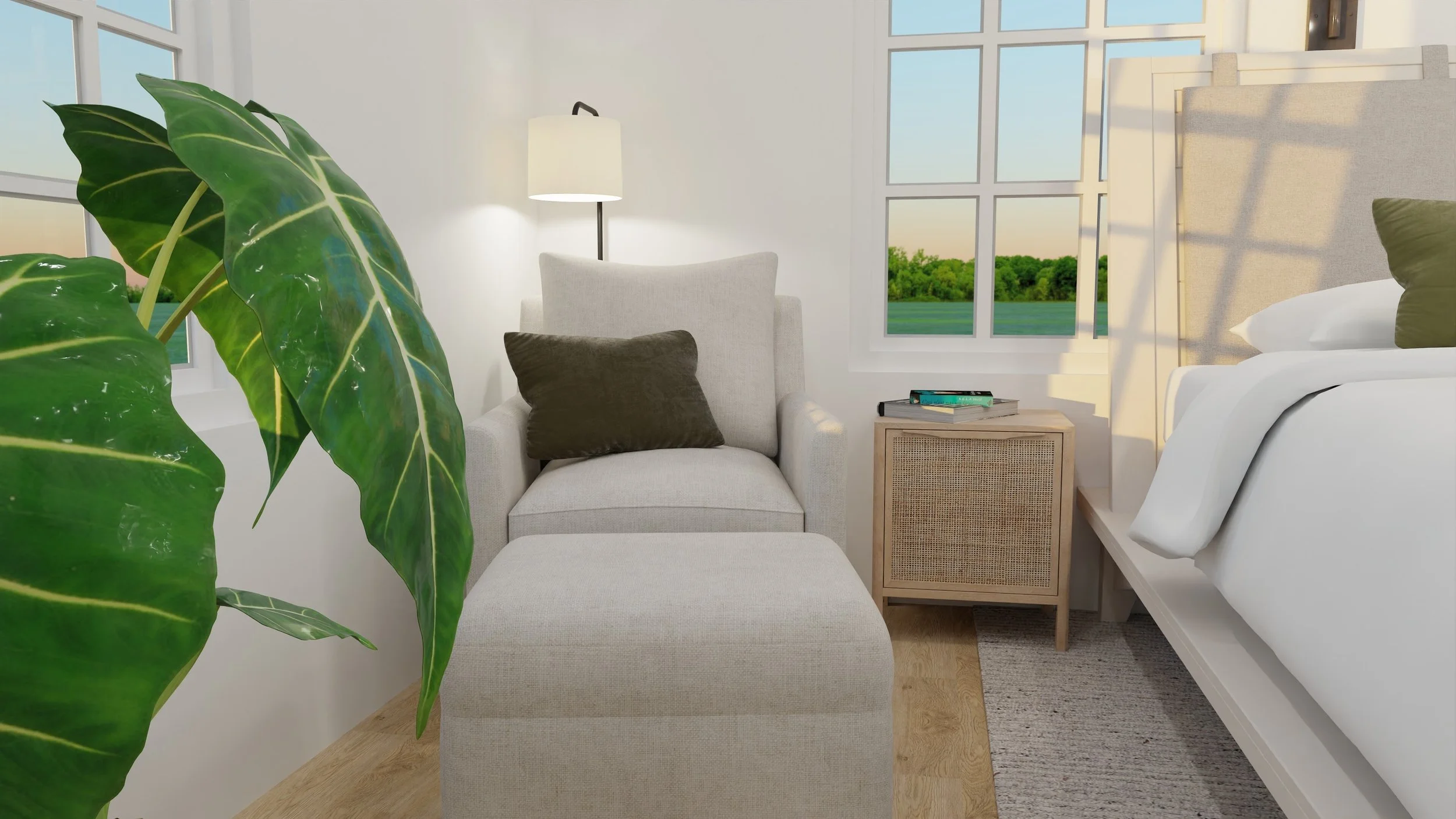Floorplanner Rendering, Independent Practice- Master Bedroom