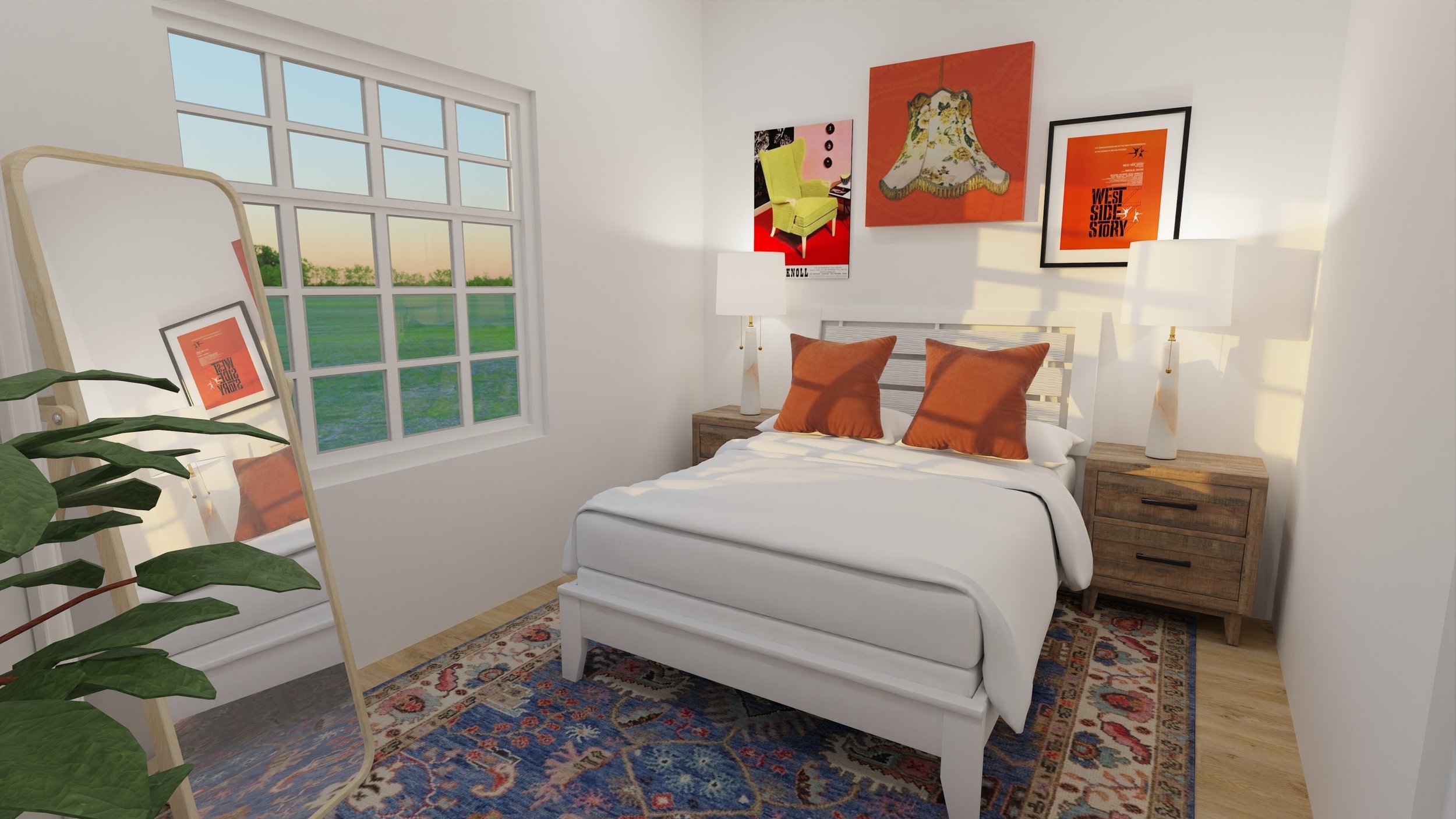 Floorplanner Rendering, Independent Practice- Bedroom