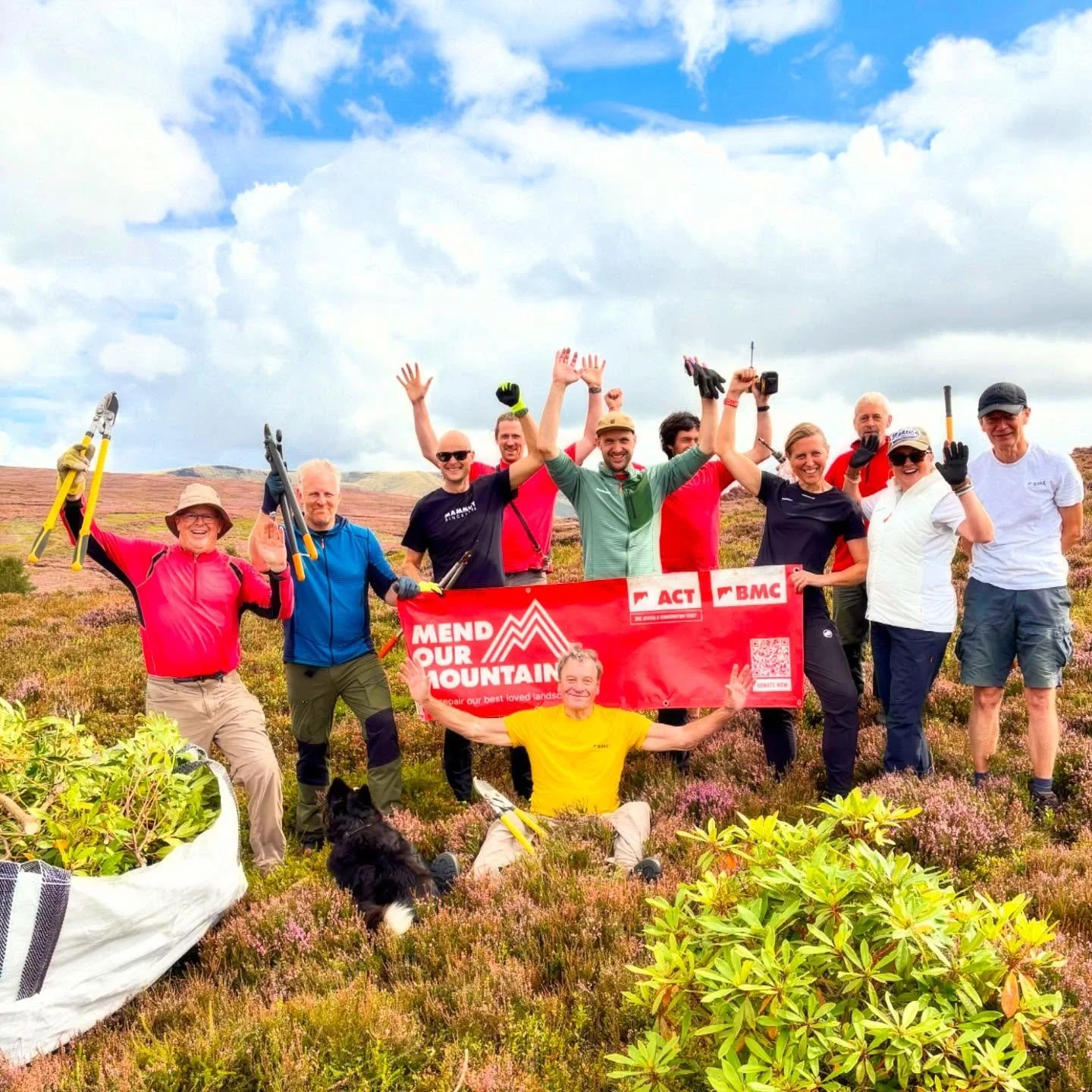 A great day with @teambmc and the @nationaltrust 🤩 We took the &lsquo;Get Stuck In&rsquo; brief to heart and spent the day clearing invasive plant species from the lower slopes of Kinder. Hard work but rewarding and as always, quality time in the hi