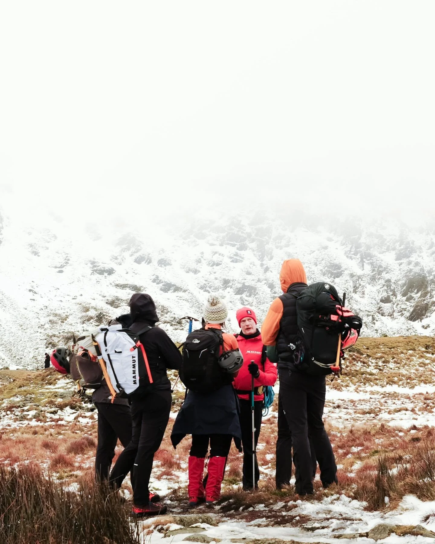 Winter skills, built from the ground up. 

A day spent learning the fundamentals - moving safely, building confidence and understanding winter terrain - with a brilliant group of people keen to progress their mountain skills.

Delivered by the Mammut