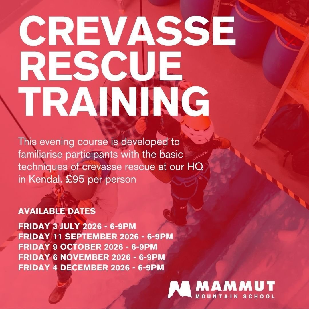 Heading out for some bigger mountain or alpine objectives this summer or later this year?

Before you step onto glaciated terrain, make sure you&rsquo;ve got the skills to deal with what lies beneath.

The Mammut Mountain School&rsquo;s Crevasse Resc
