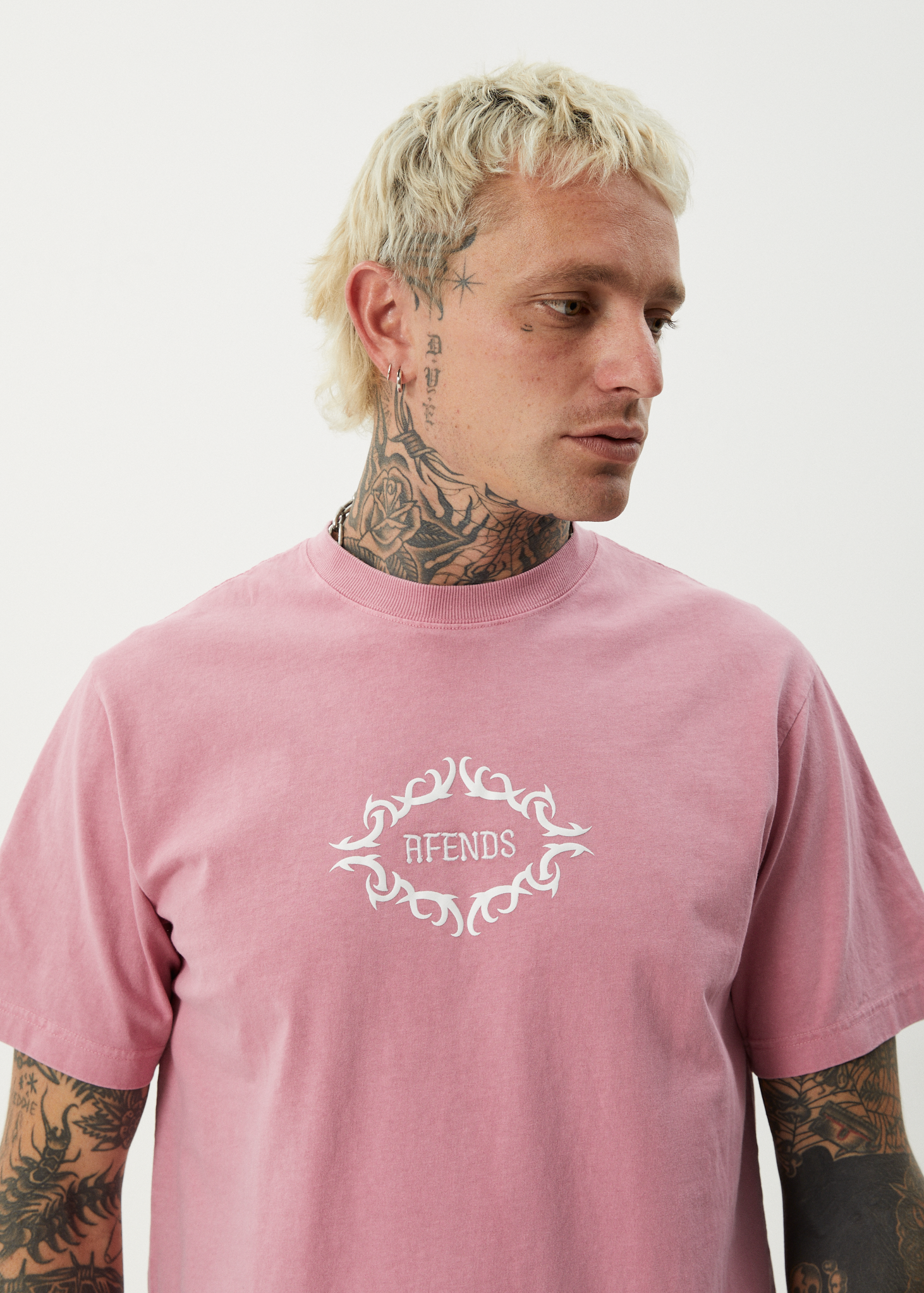 Afends retro tribe tee Rose