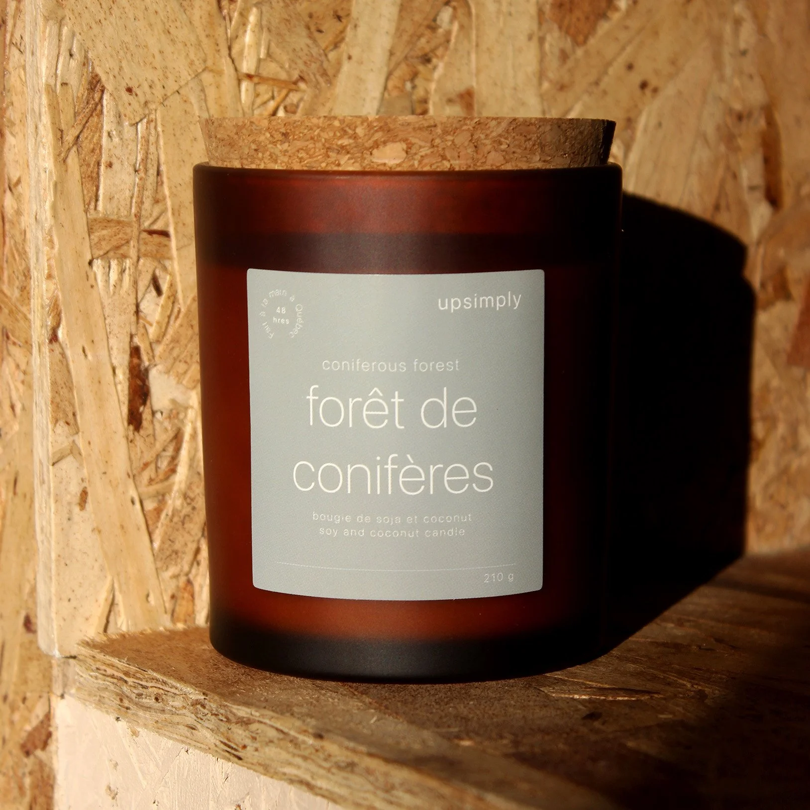 Bougie de soja Upsimply - Forêt de conifères