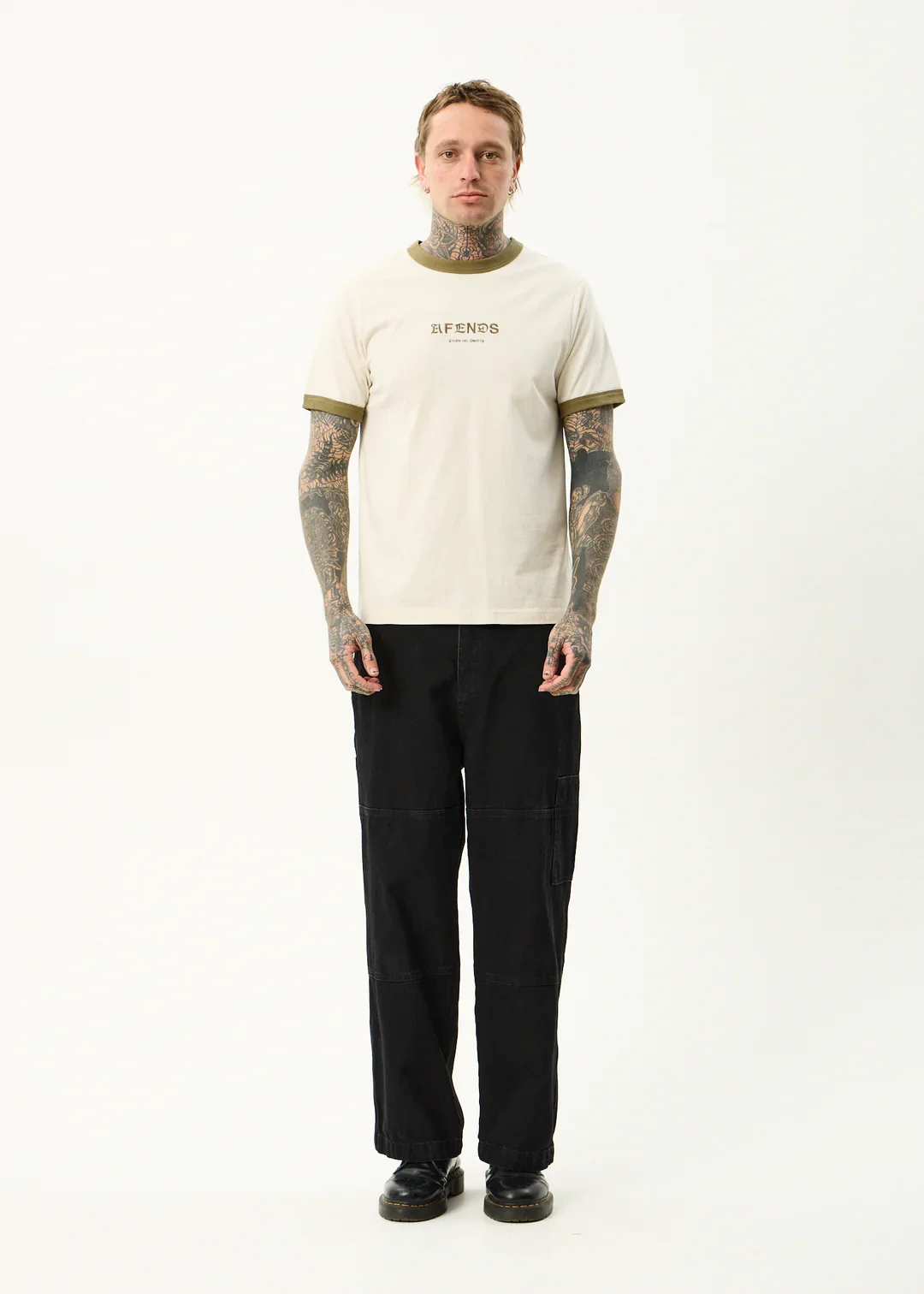 Afends ringer 70's tee RECYCLED