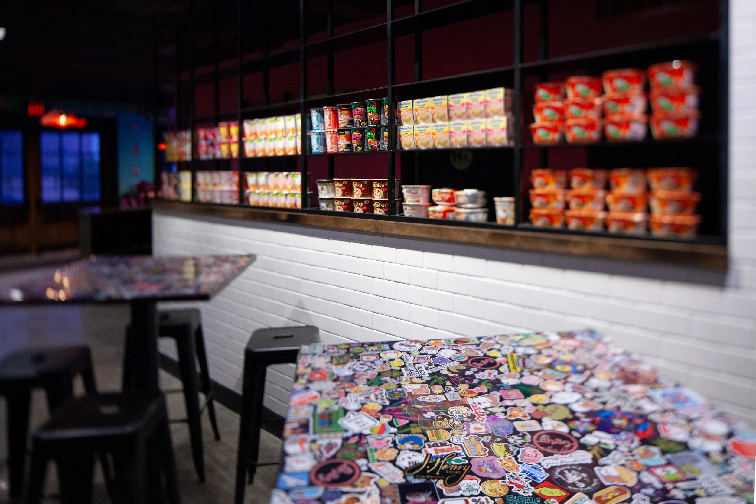 Layered Interior Seating &amp; Retail Display – Ba Lao Bar