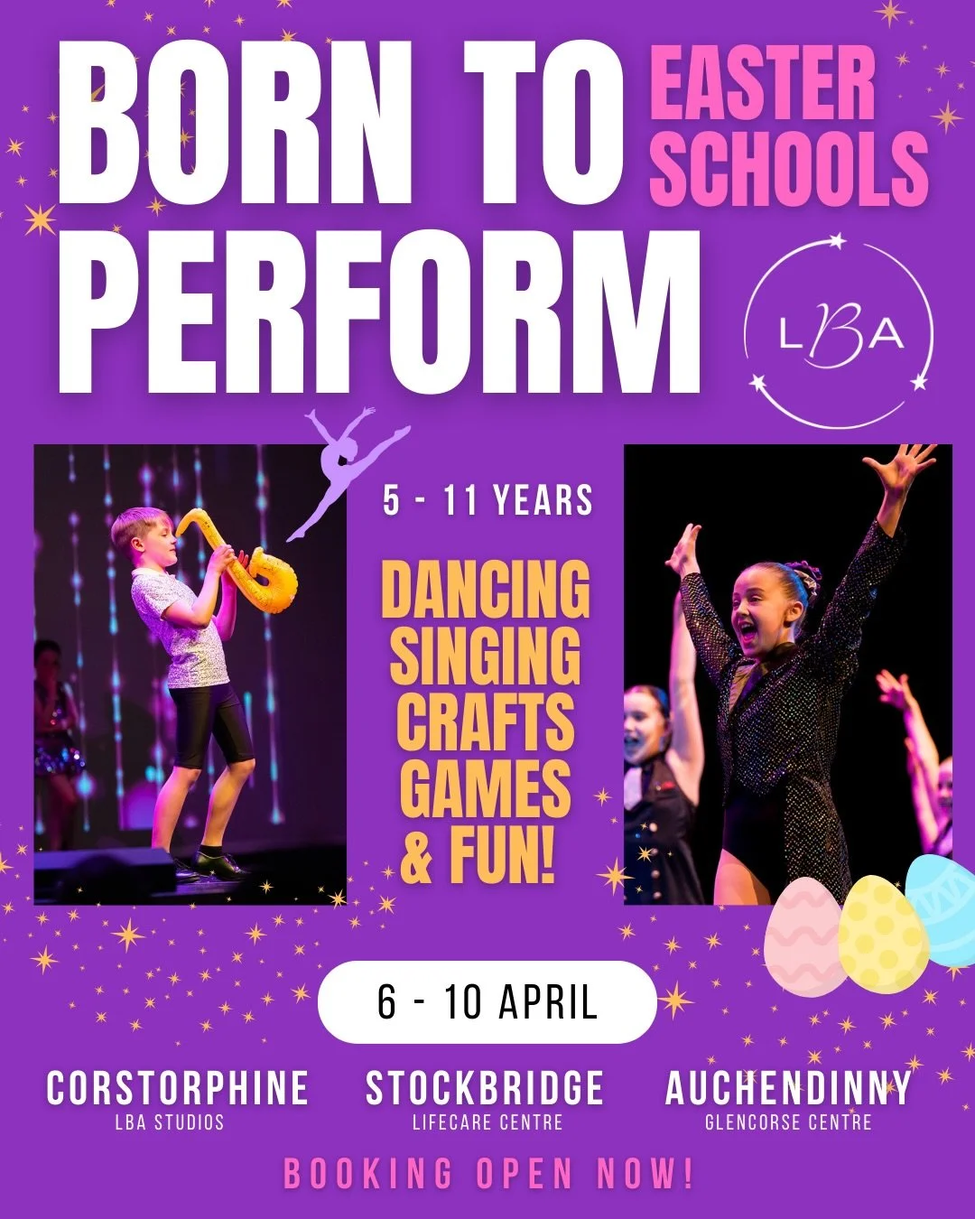 Born to perform&hellip; and made to shine 🌟✨💫

Our Easter &amp; Summer schools are bursting with fun, friendship and creativity. Dance, Sing, Craft and make unforgettable memories! Ending the week with a show for family and friends 💃🏼 

📍 Corsto