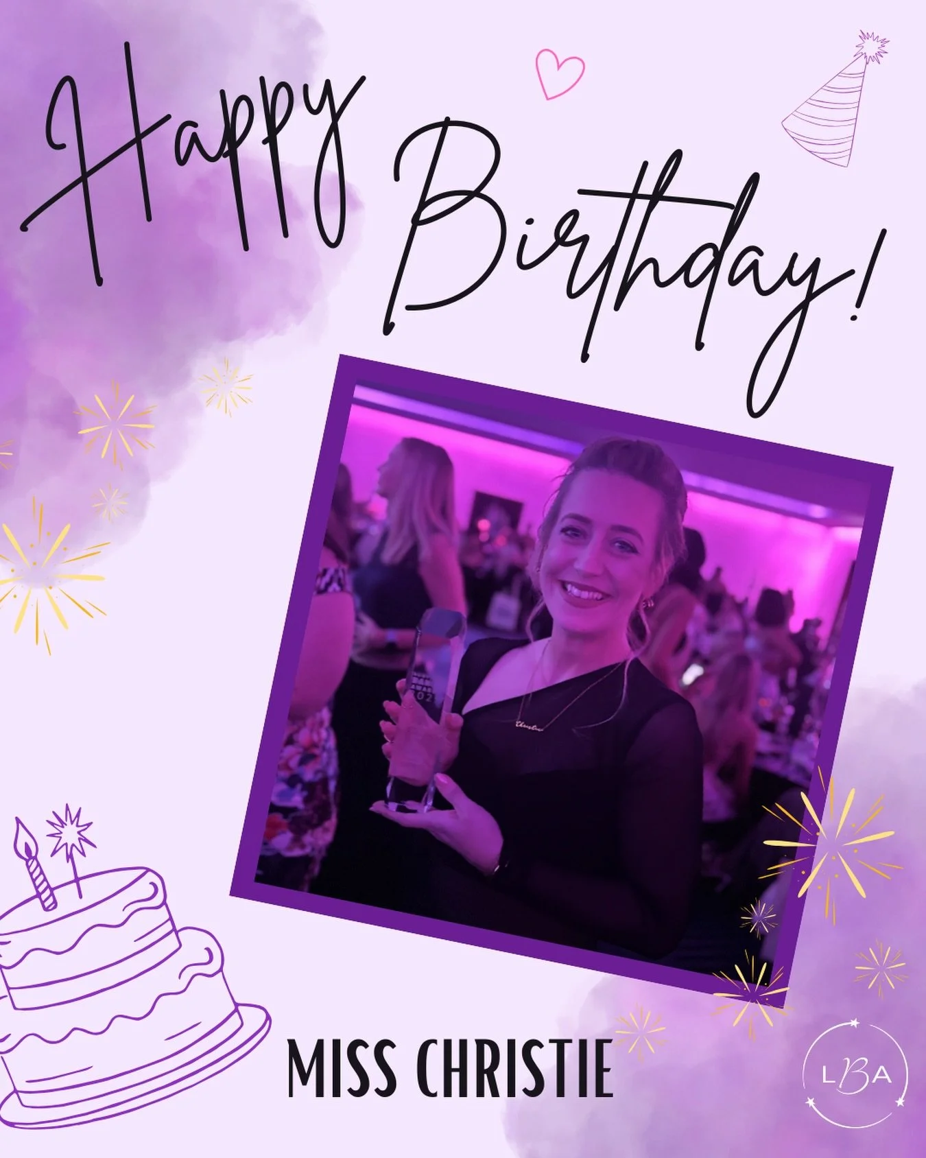 Wishing a big Happy Birthday to Miss Christie! 🥳🎂✨

Thank you for everything you do, you inspire us all. We hope you have the best day! Lots of love your LBA family 💜💜