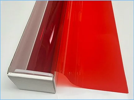 Bright Red - Red Colored Window Film