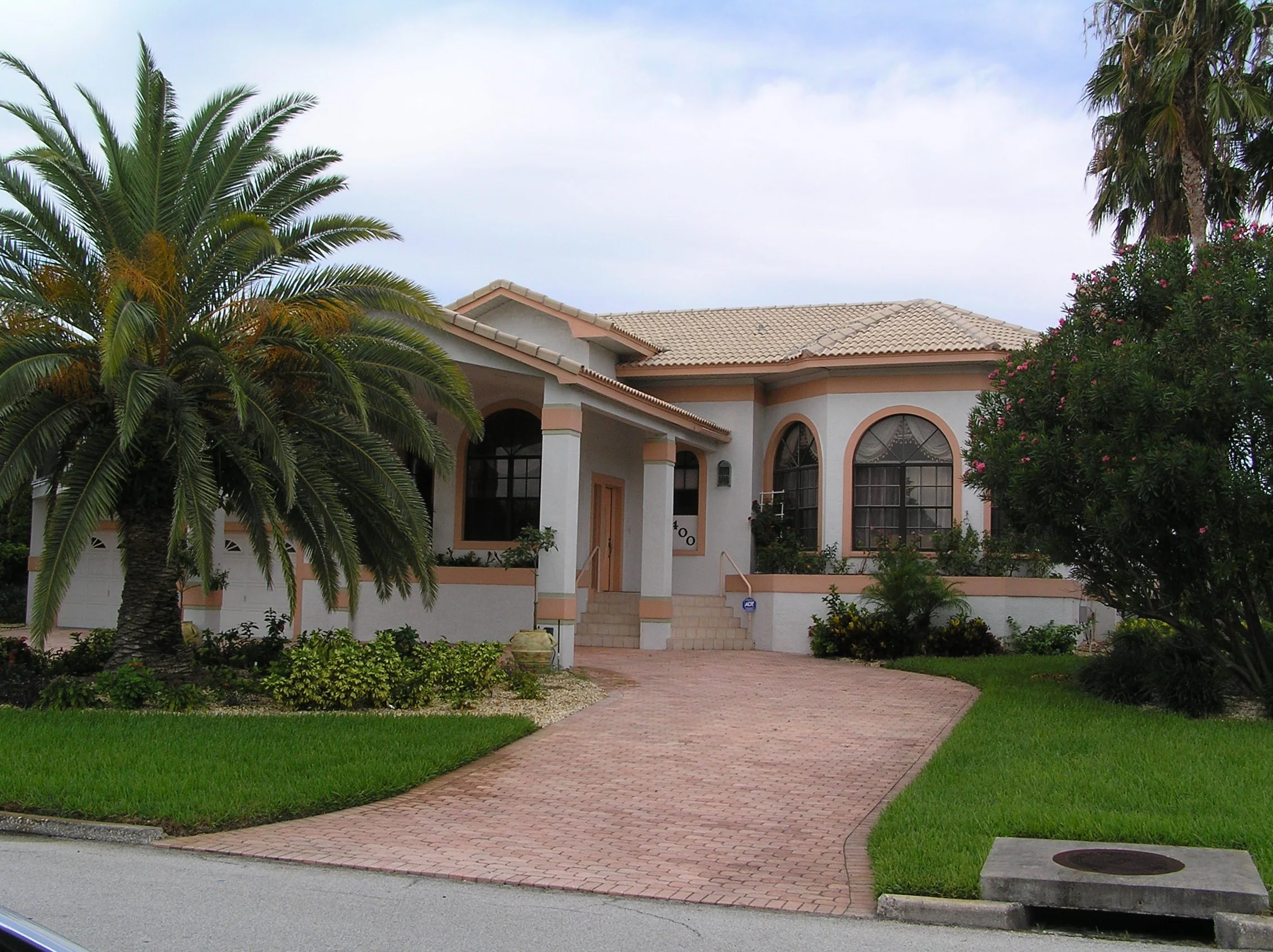 Solar and security window film on residential home.