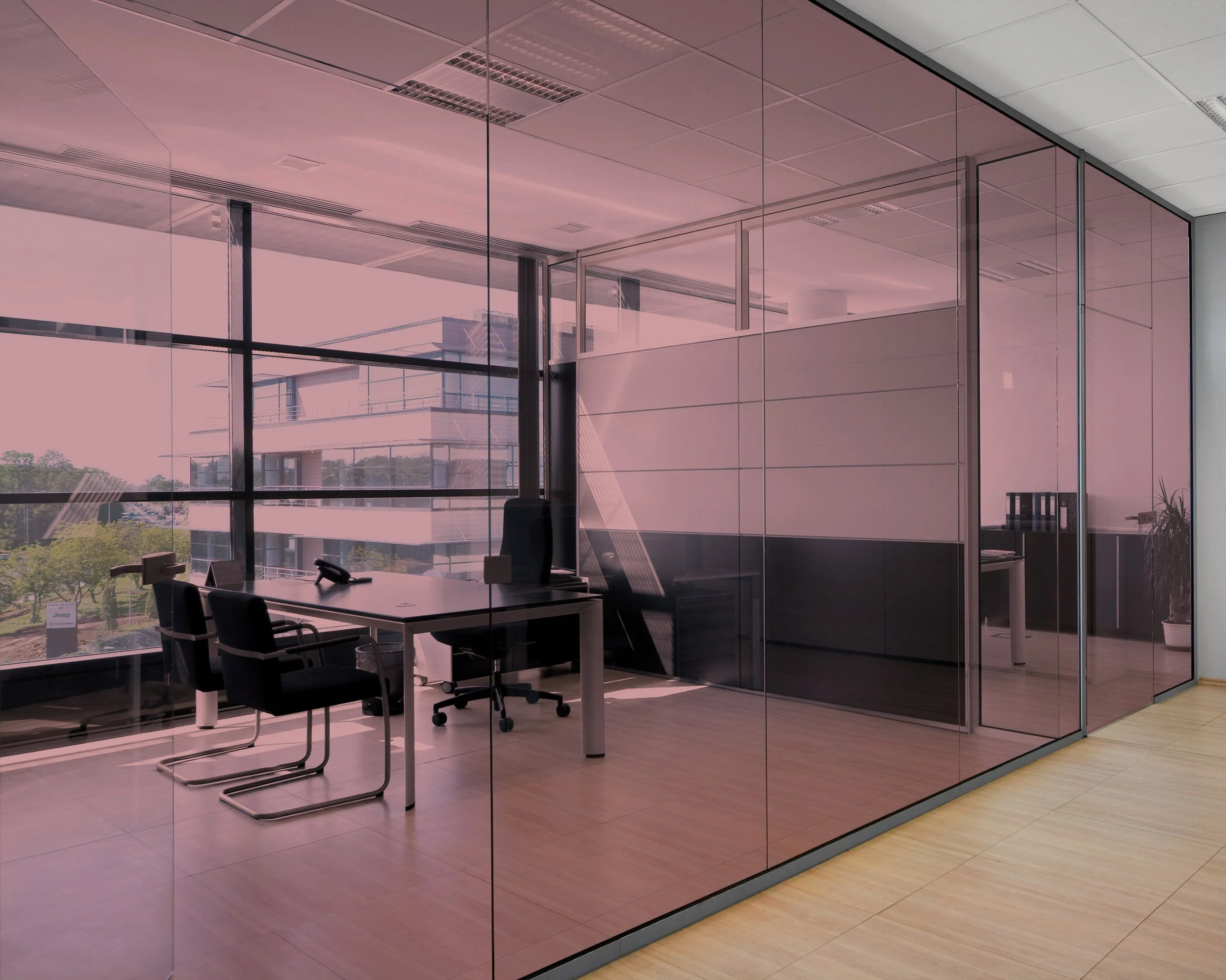 Mauve Colored Window Film (Copy)