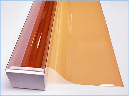 Peach - Orange Colored Window Film