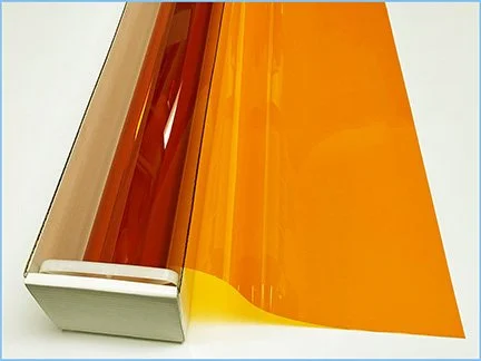 Amber - Orange Colored Window Film