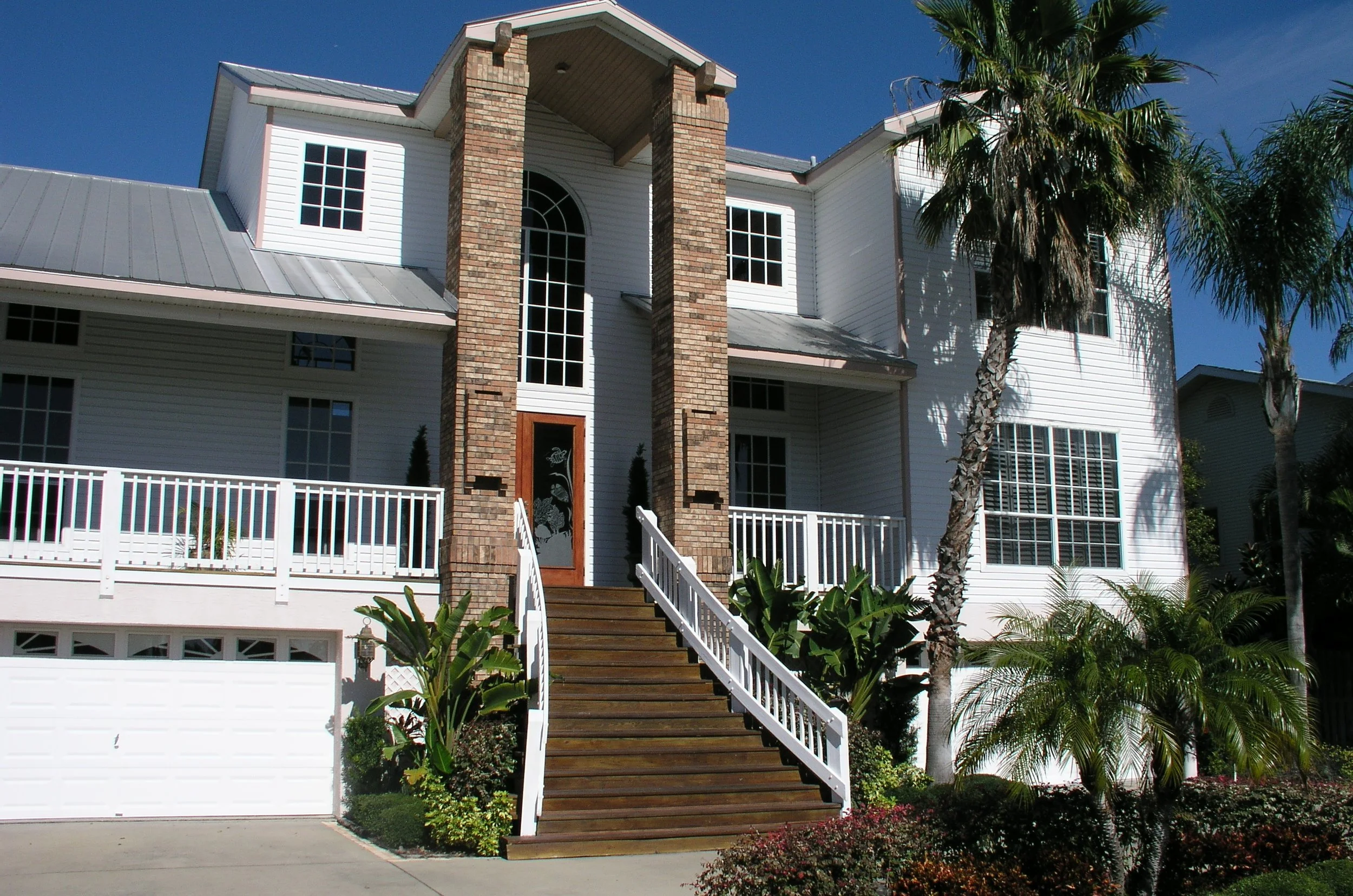 Solar and security window film on residential home