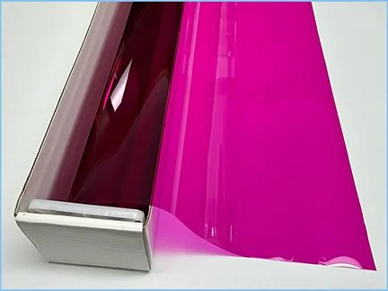 Raspberry - Pink Colored Window Film