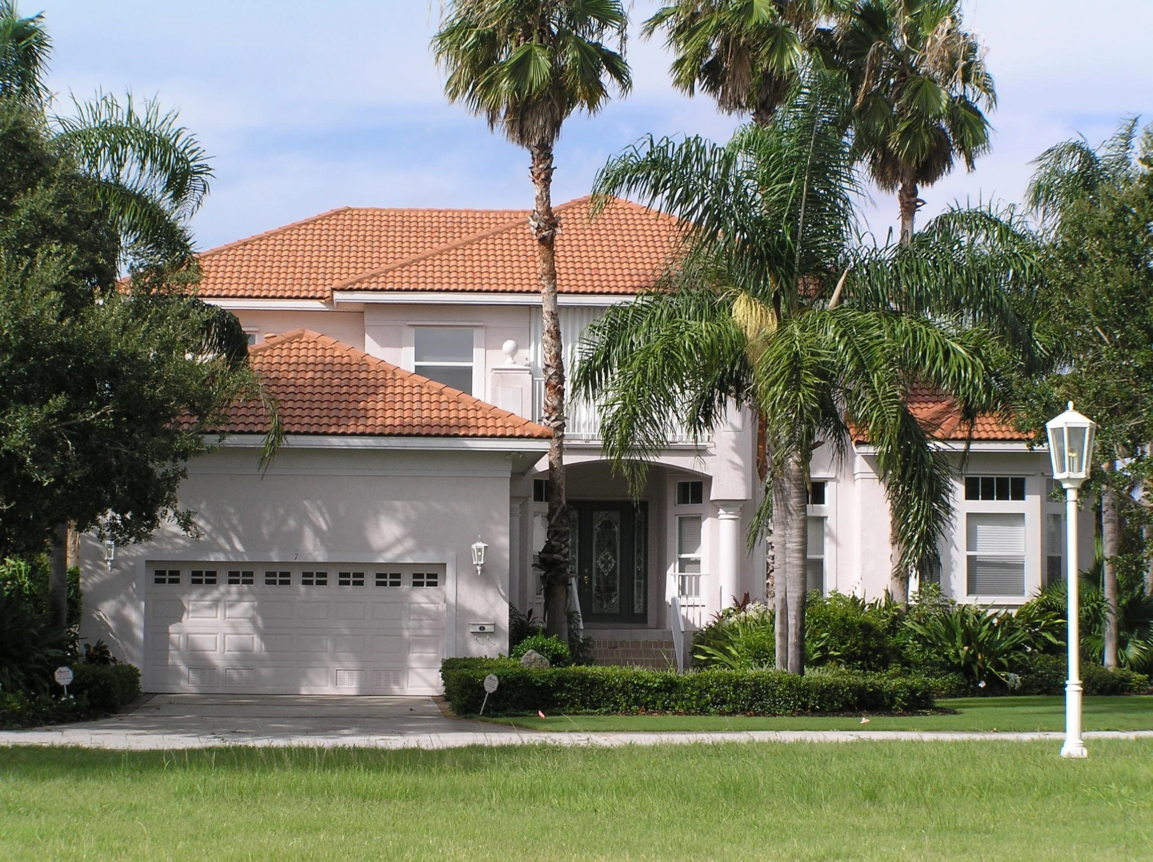 Solar and security window film on residential home.