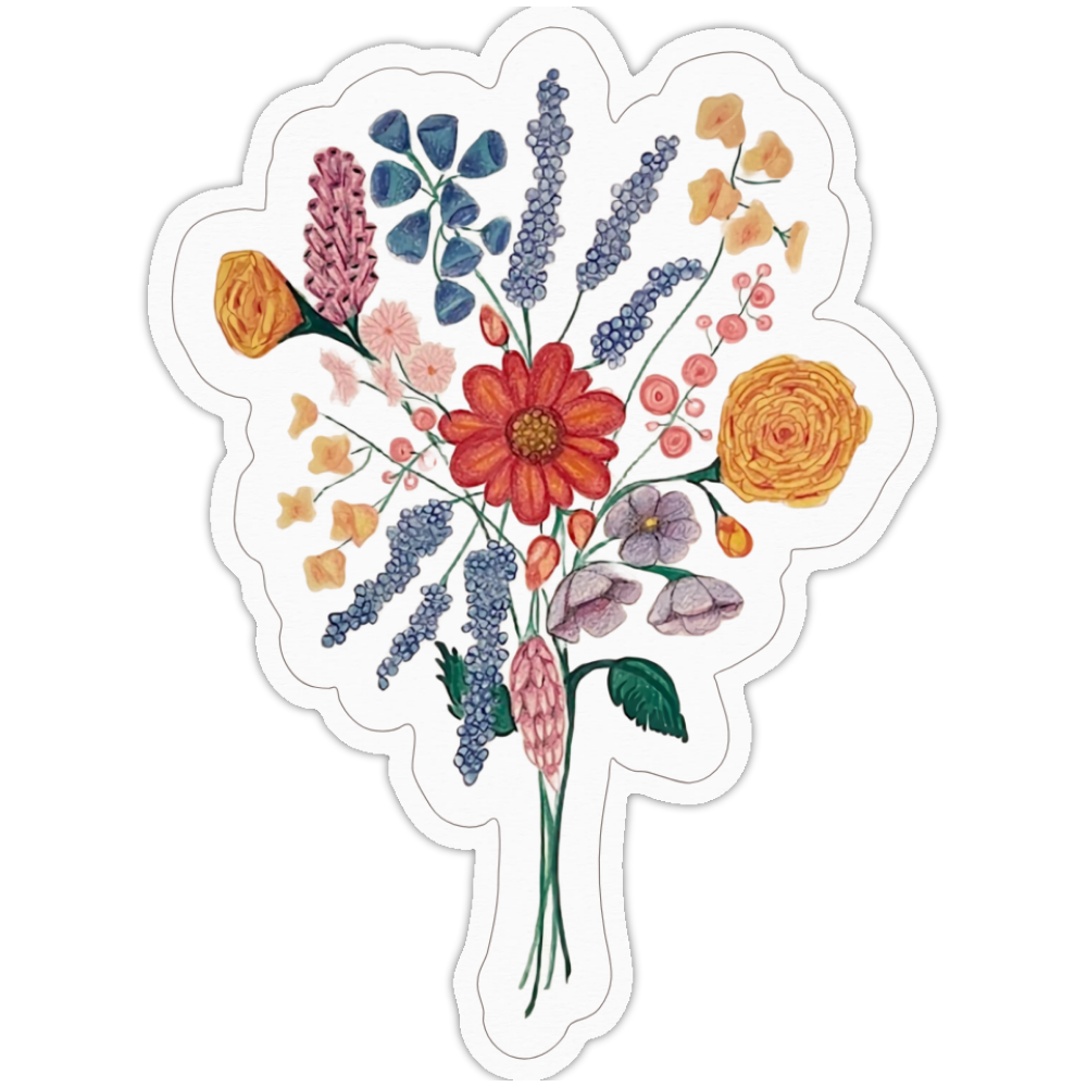 Fictional Flowers Sticker