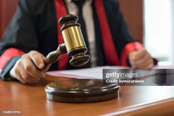 An illustration of a man in a suit holding a tablet, standing behind a desk with books, with a woman in a dress standing beside him. A Turkish flag and a certificate or legal document are on display.