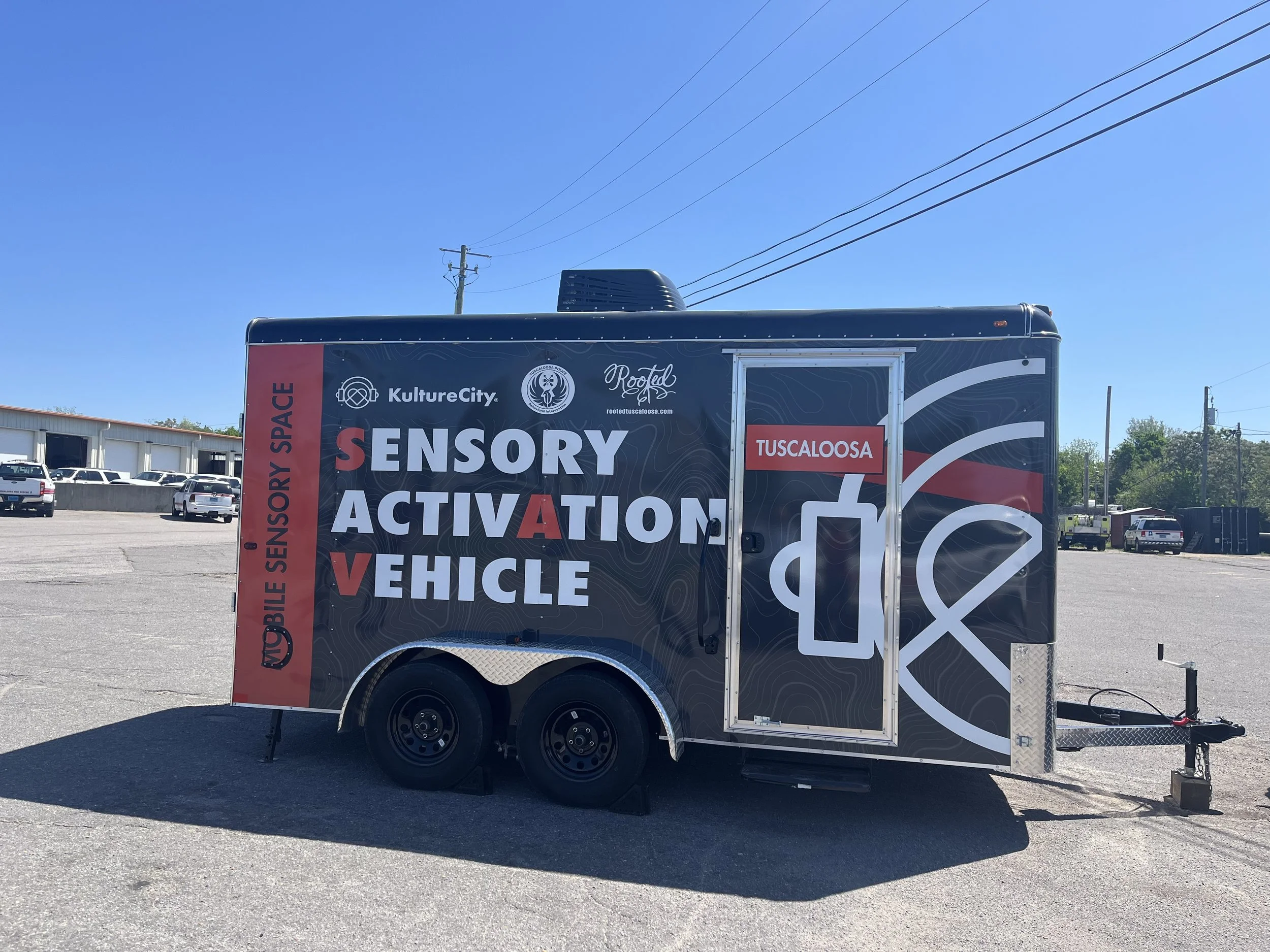 Rooted Tuscaloosa Sensory Activation Vehicle at a community event
