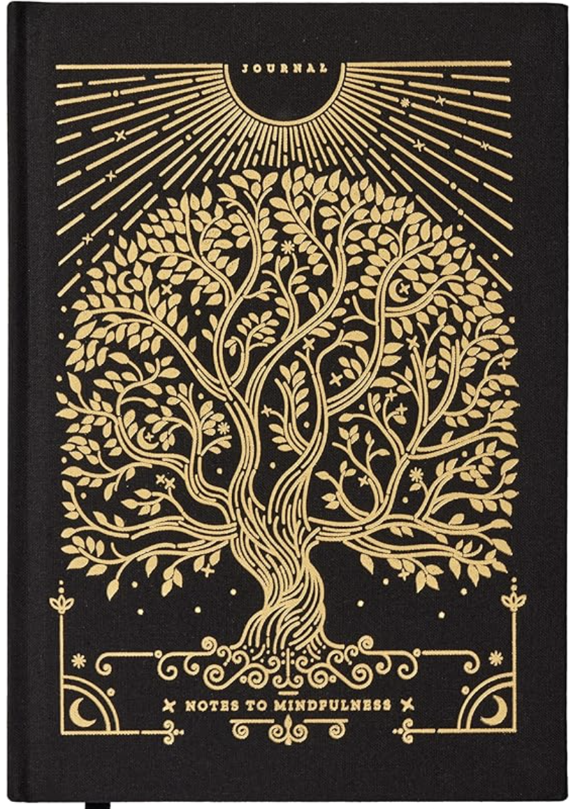 Intelligent Change Notes to Mindfulness Daily Journal for Women With Prompts to Write In, Illustrated Gratitude & Positivity, Undated Guided, Hardbound Wellness - Chelsea Kauai (Stone Black)