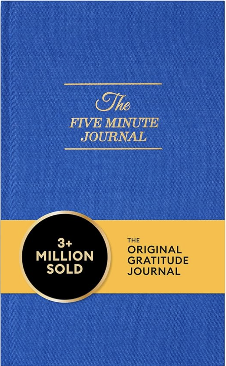 Intelligent Change The Five Minute Journal, Original Daily Gratitude 2025, Reflection & Manifestation for Mindfulness, Undated Daily with Gold Foiling,
Blue