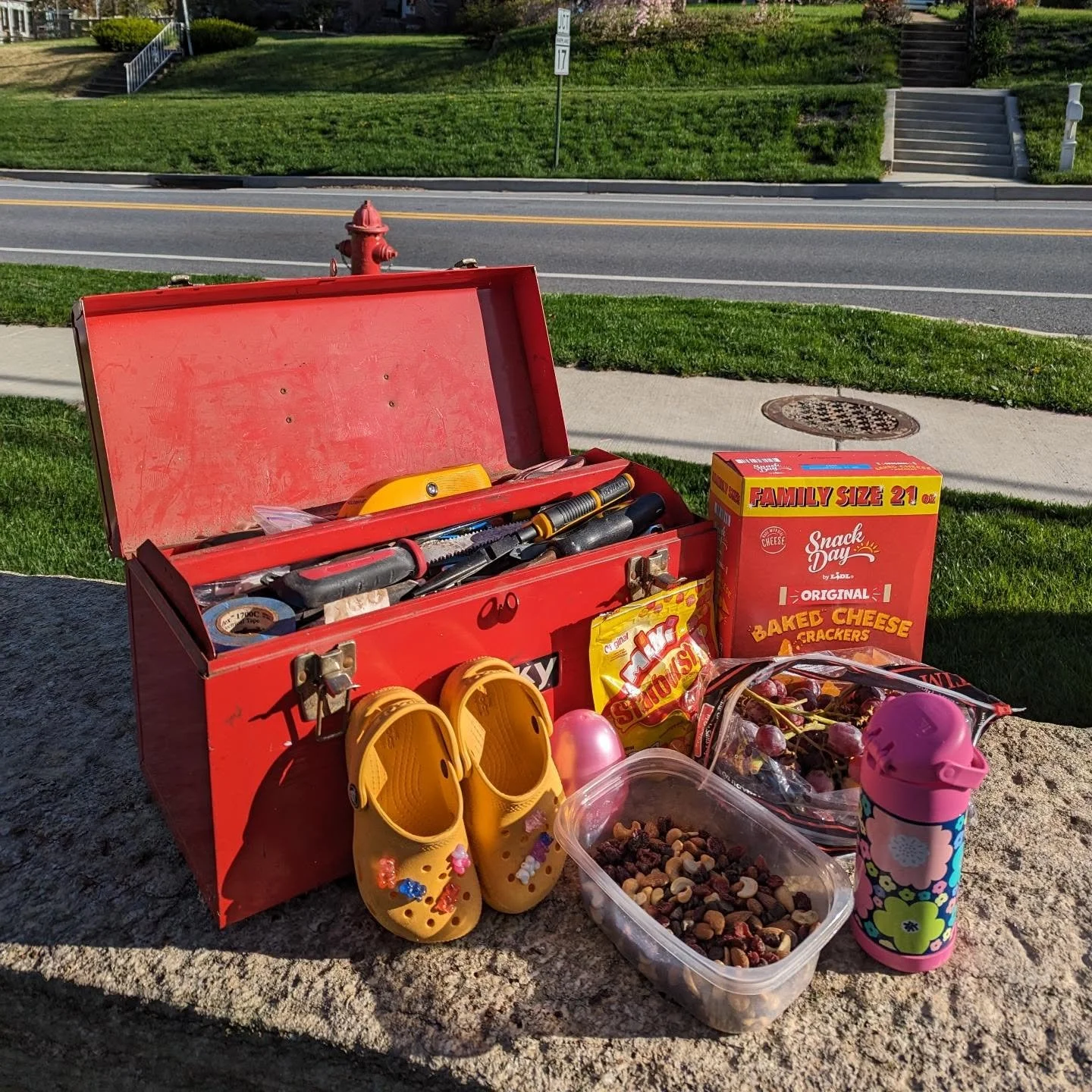 Time for a spring checkup after 22 days in a row booked!  Kids are in tow and we've got all the essentials - snacks, tools, and shoes to wade in the creek