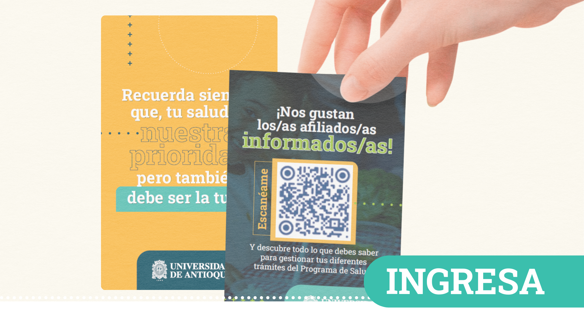 Tarjeta informativa del Programa de Salud