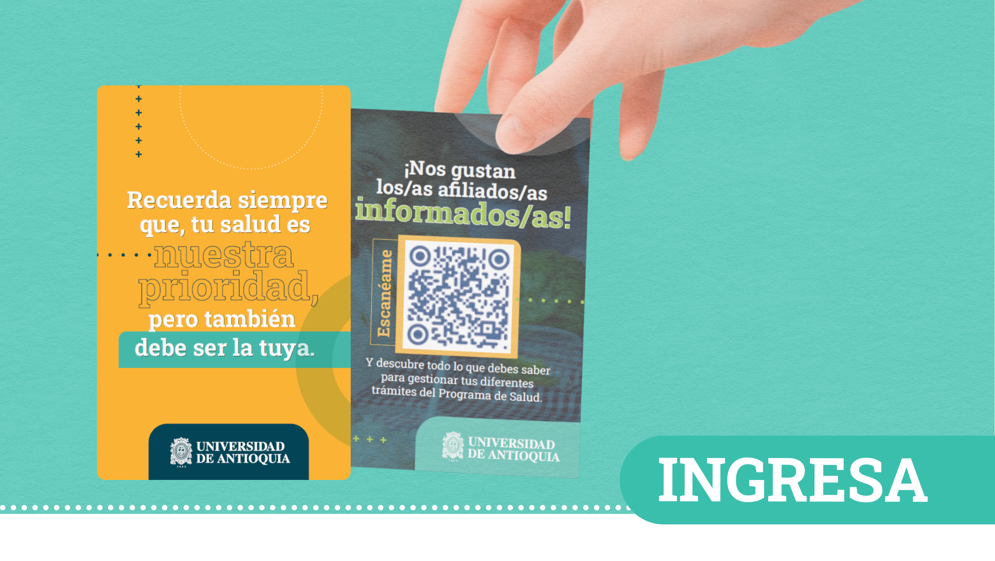 Tarjeta informativa del Programa de Salud