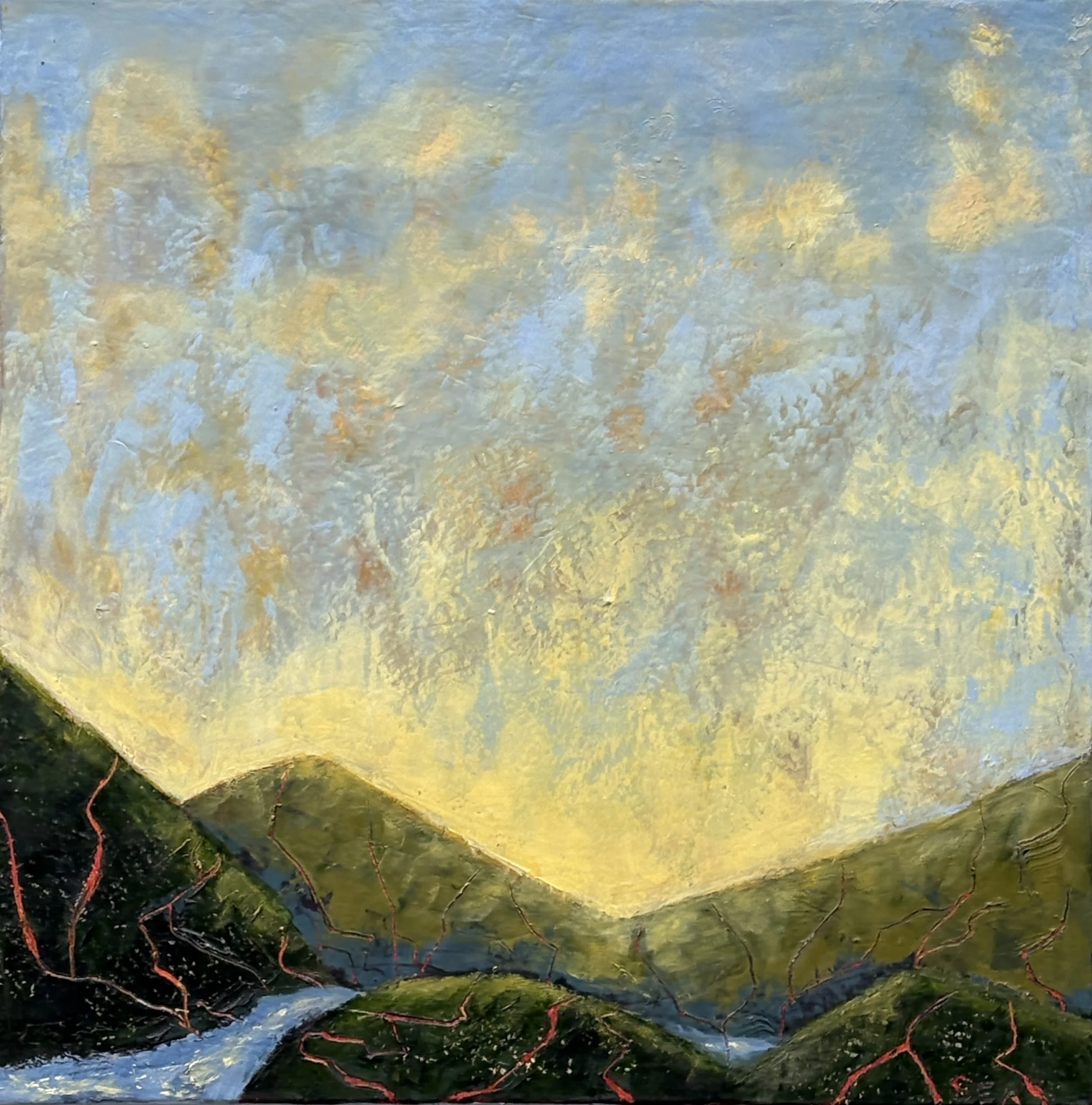   Heaven on Earth   
24” X 24” | Cold Wax & Oil on Canvas