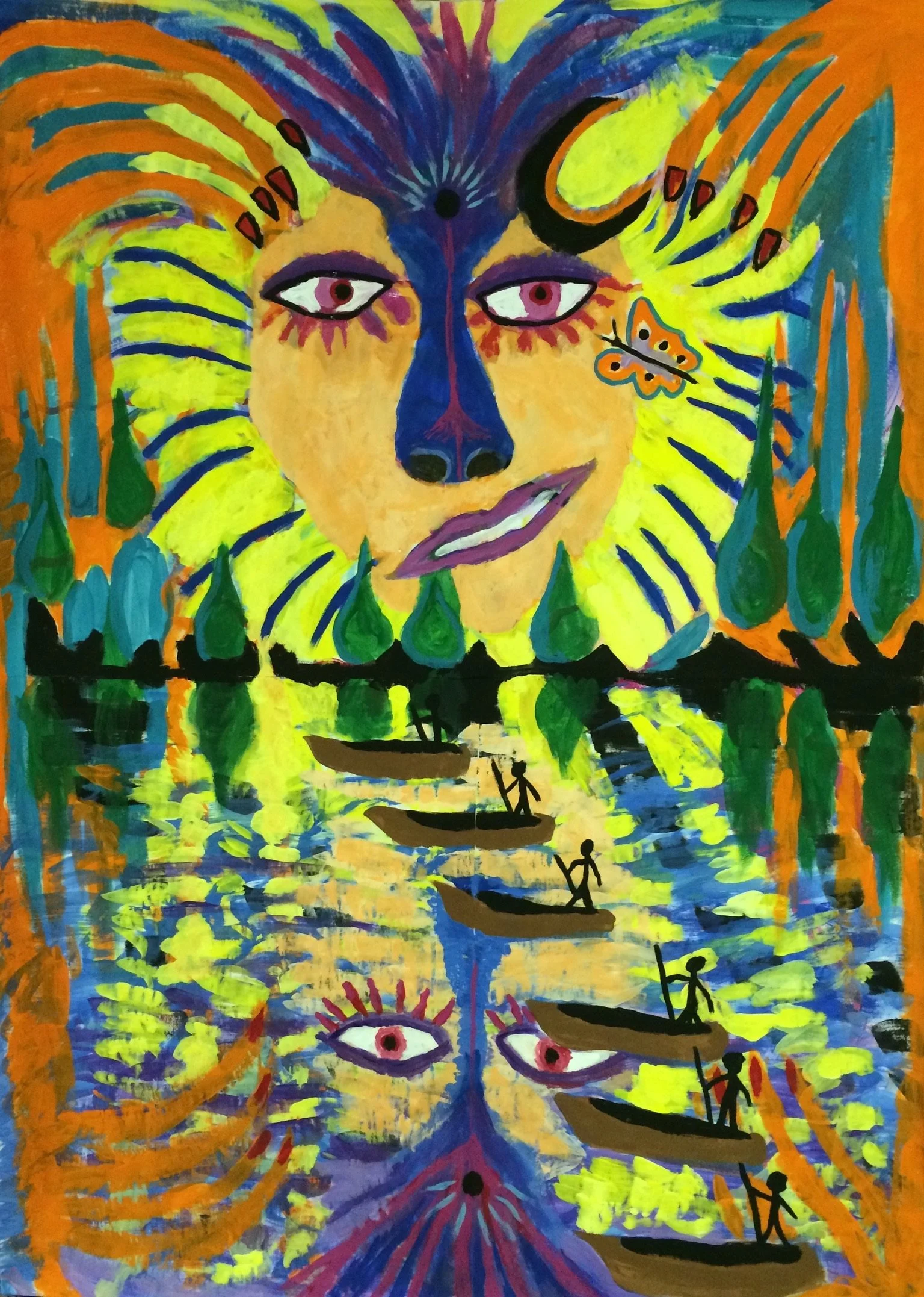  Lion and Reflection  
36” X 48” | NFS