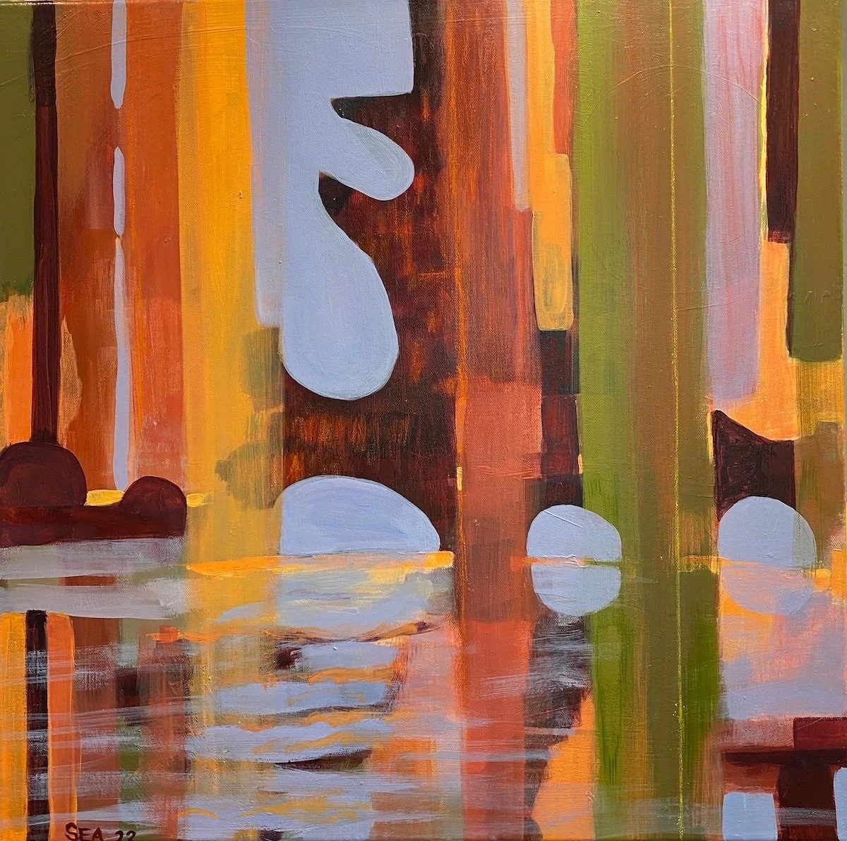   The Bridge   
24” X 24” | Acrylic on Canvas