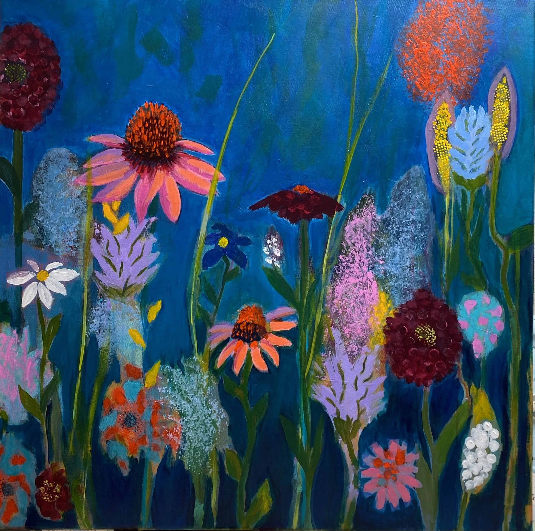  Queen Echinacea  
 24” X 24” | Acrylic on Canvas