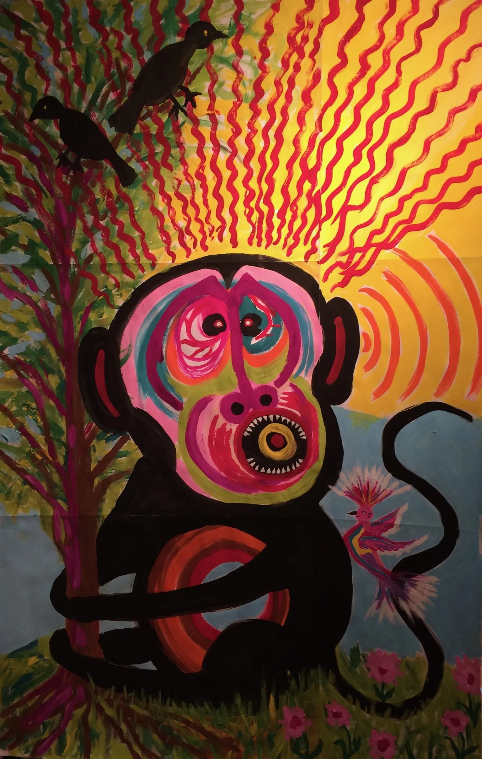 Frightened Monkey  
48” X 54” | NFS