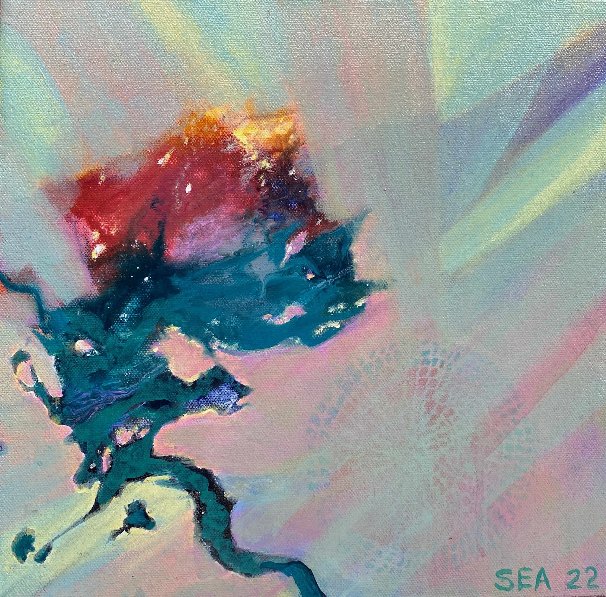   Floating Flower   
12” X 12” | Acrylic on Canvas