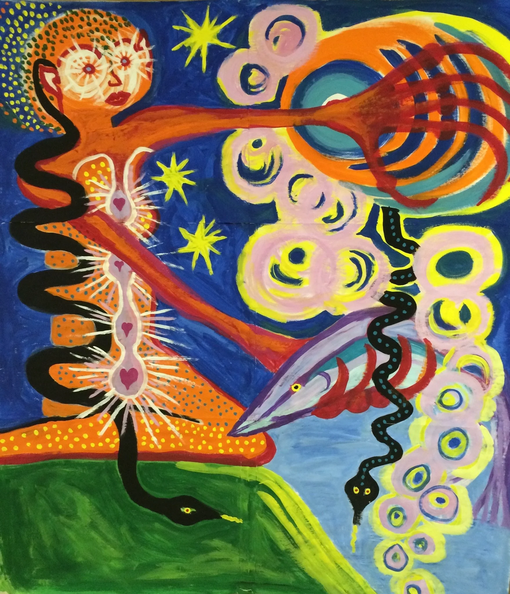  Chakra Person  
48” X 53” | NFS