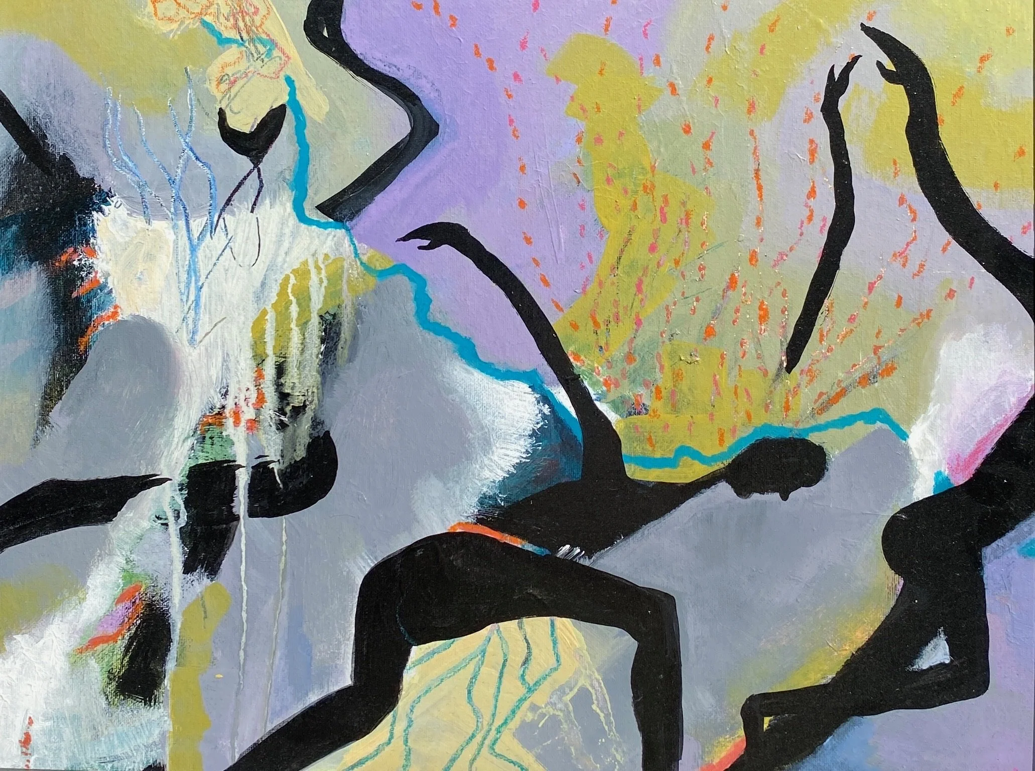   The Dancers   
14” X 18” | Acrylic on Canvas Board | Framed