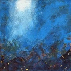   Moon Lit  
24” X 24” | Cold Wax & Oil and Acrylic on Canvas