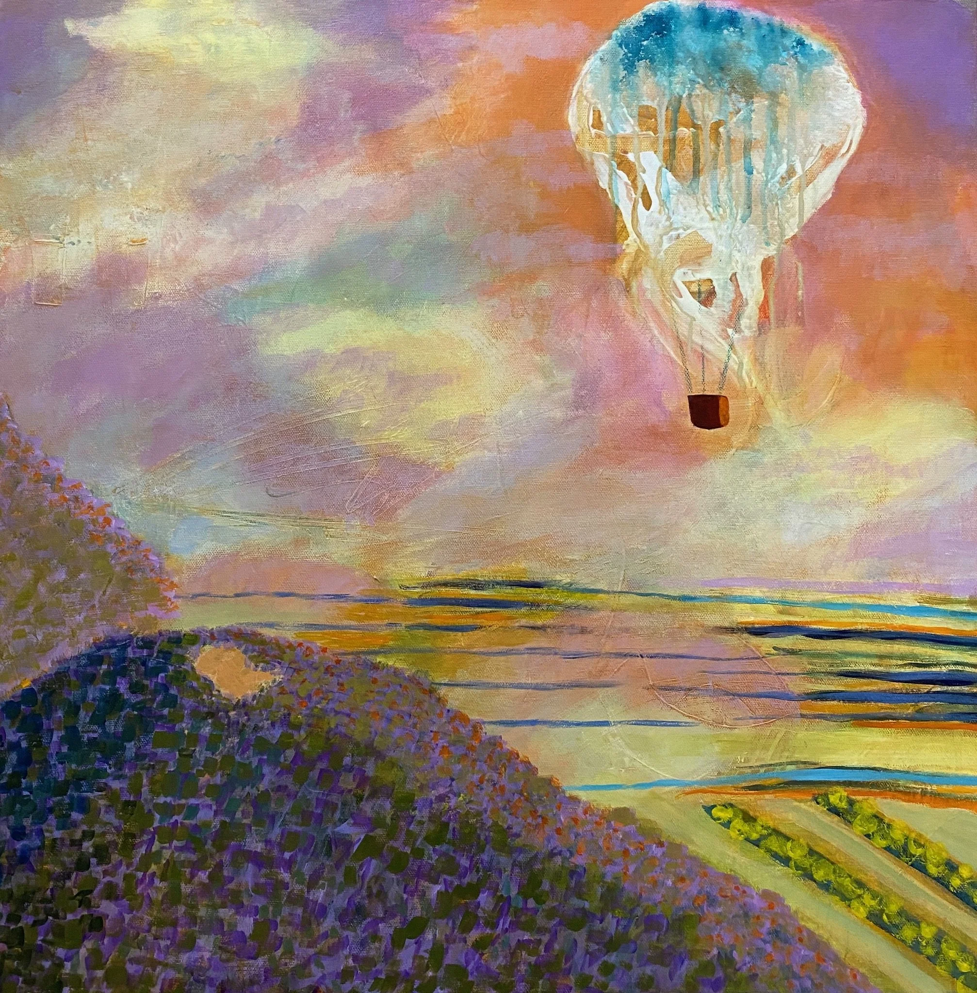   Floating in the Sky   
24” X 24” | Acrylic on Canvas