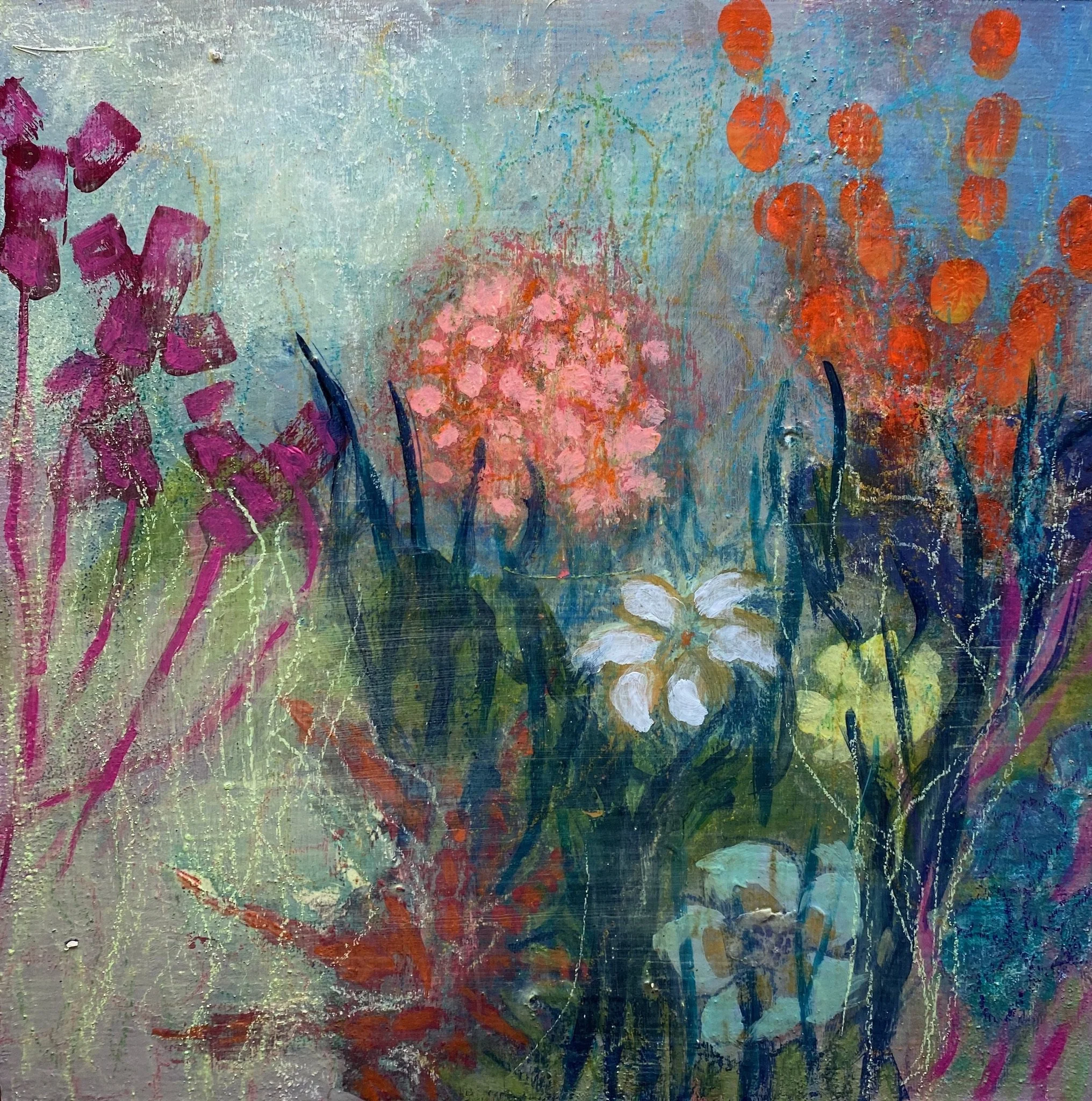  Morning Garden   
12” X 12” | Acrylic on Wood Panel